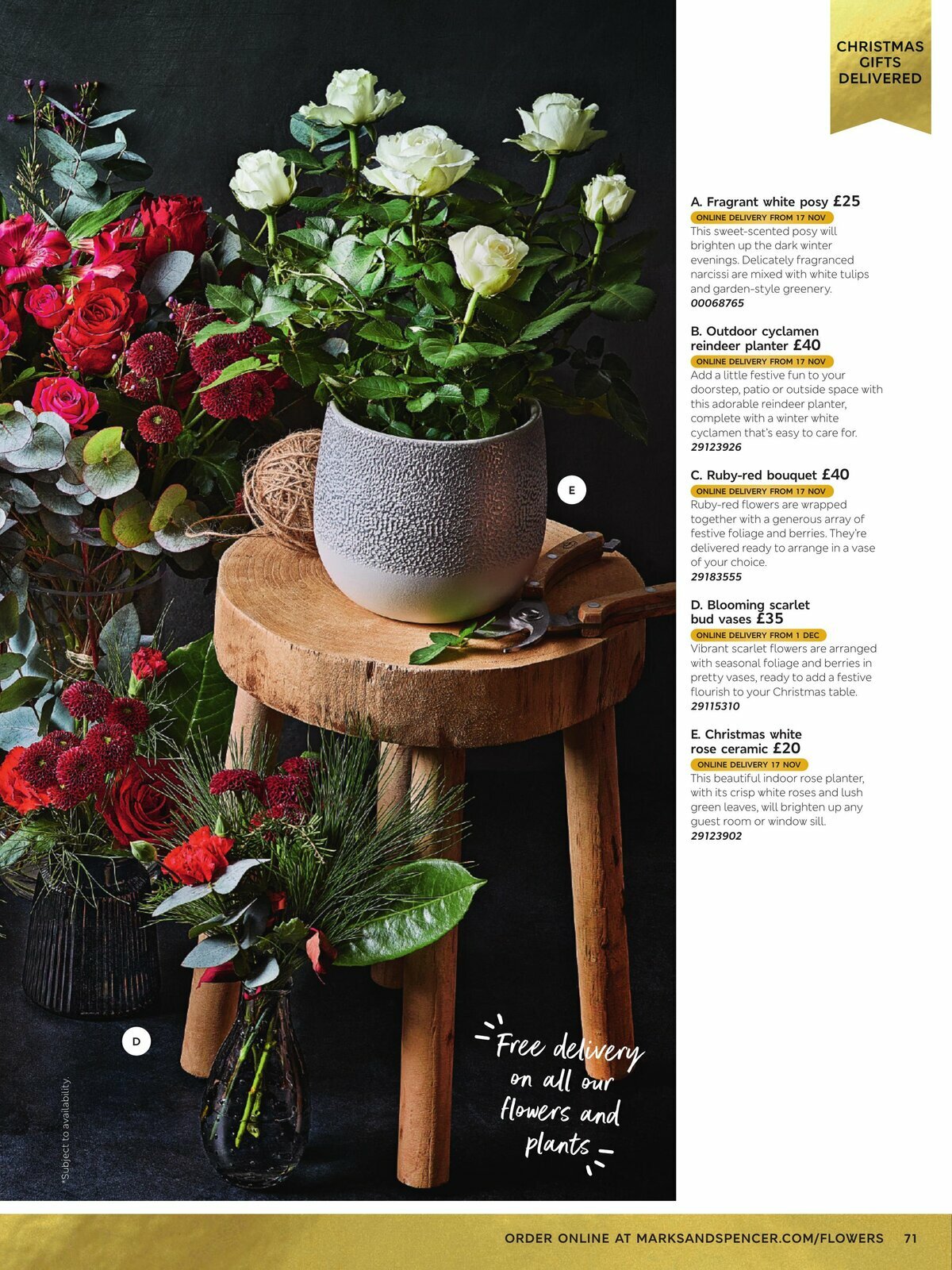 M&S Marks and Spencer Christmas Food Offers from 16 October