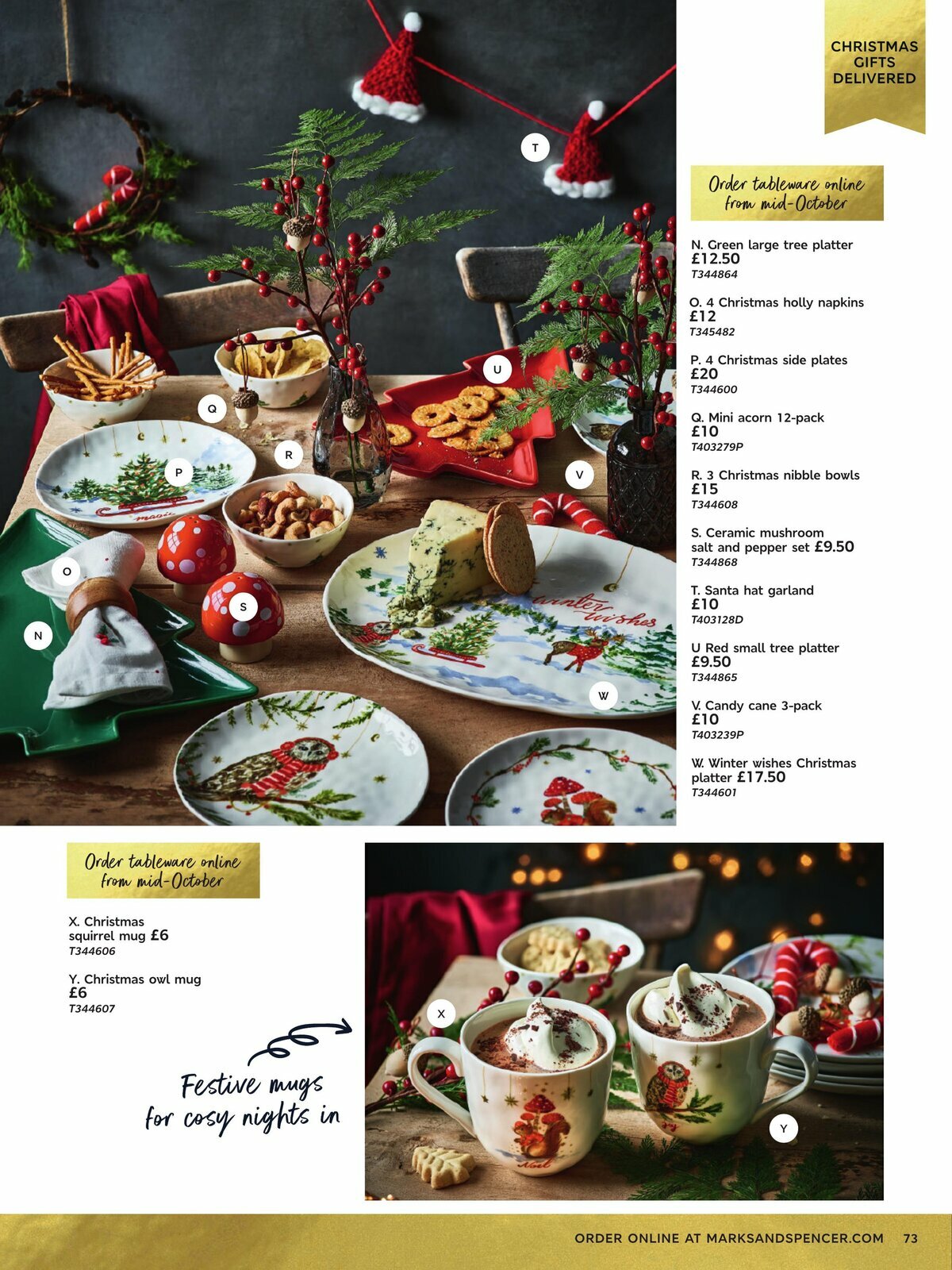 M&S Marks and Spencer Christmas Food Offers from 16 October
