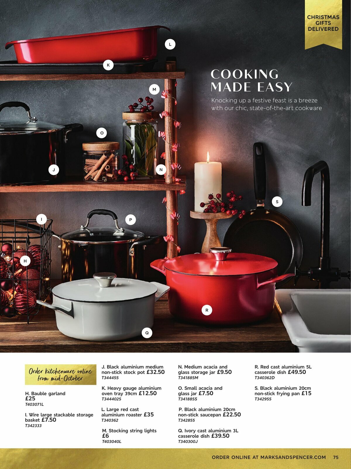 M&S Marks and Spencer Christmas Food Offers from 16 October