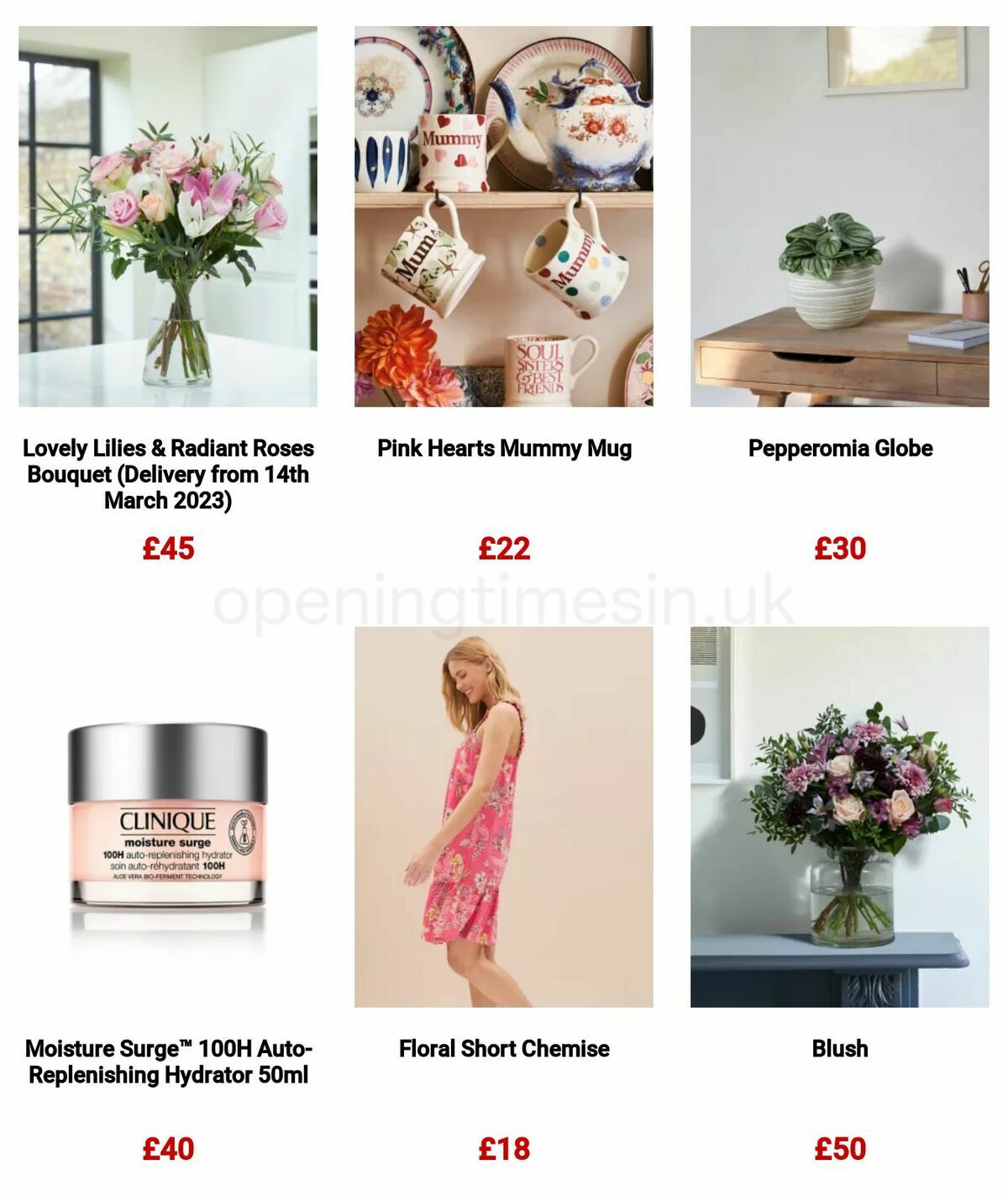 M&S Marks and Spencer Mother's Day Offers from 6 March