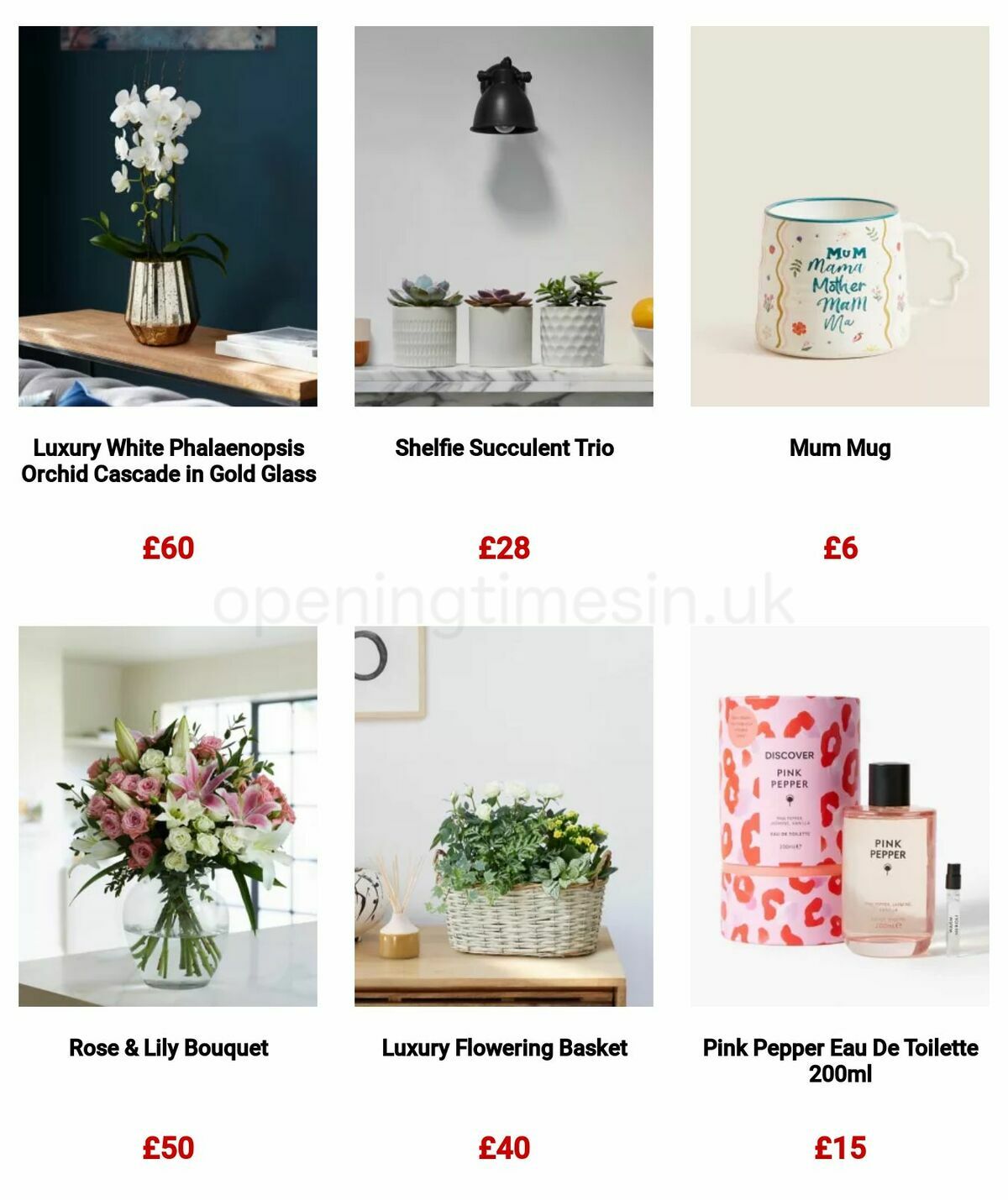 M&S Marks and Spencer Mother's Day Offers from 6 March