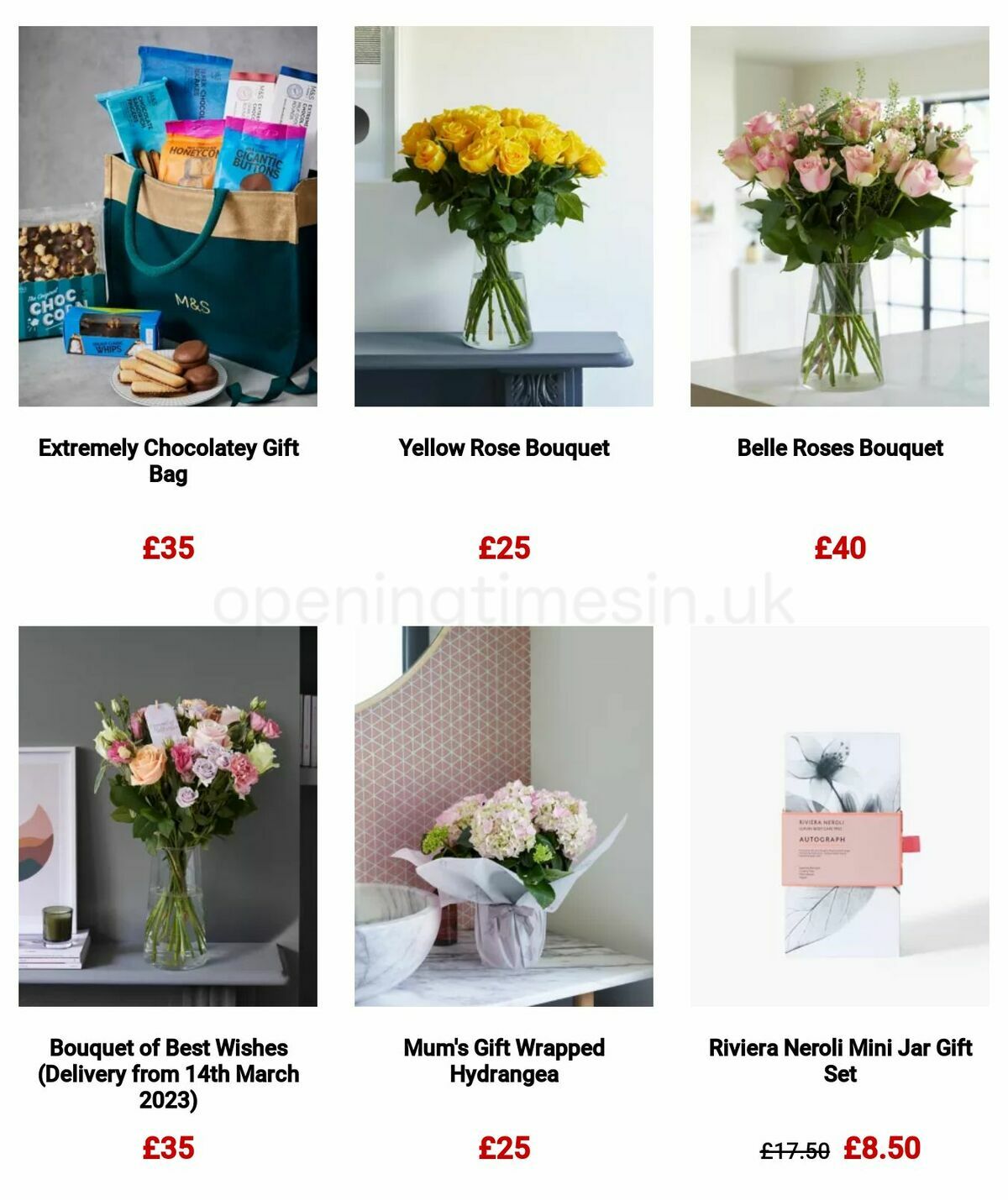 M&S Marks and Spencer Mother's Day Offers from 6 March