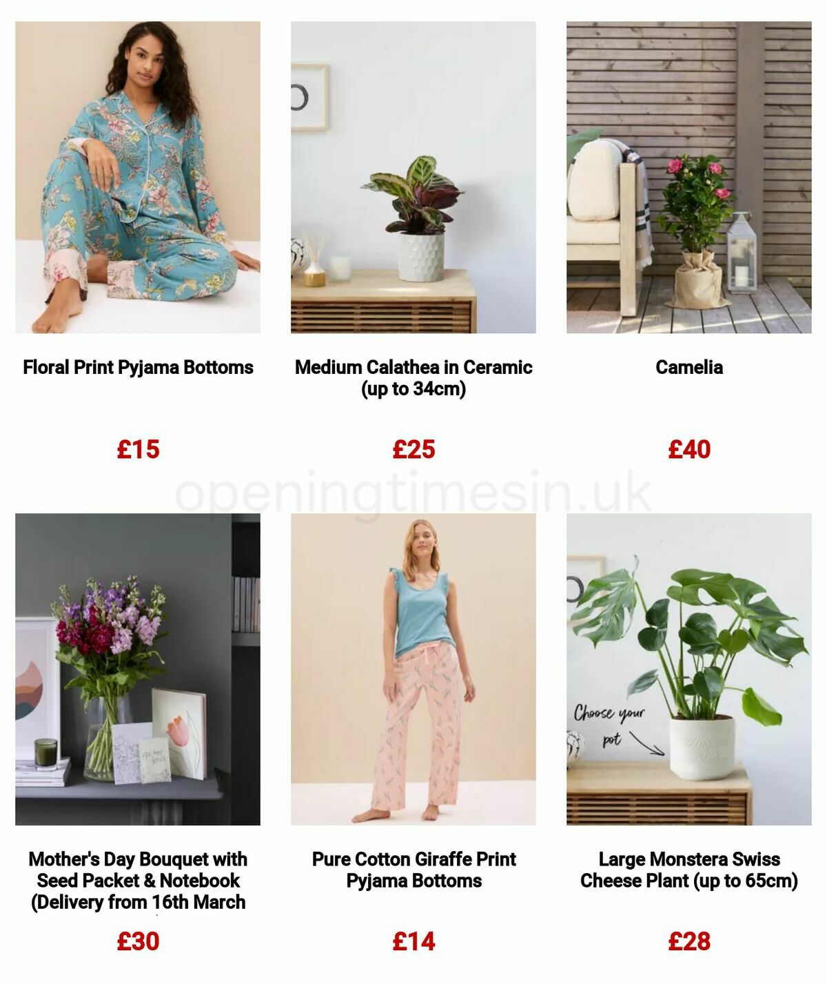 M&S Marks and Spencer Mother's Day Offers from 6 March