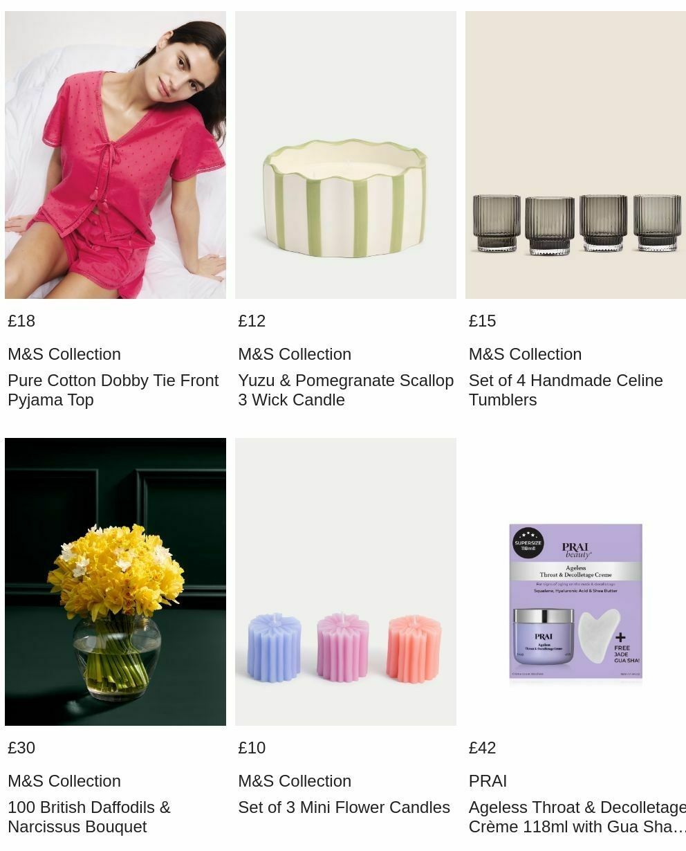 M&S Marks and Spencer Mother's Day Offers from 17 March