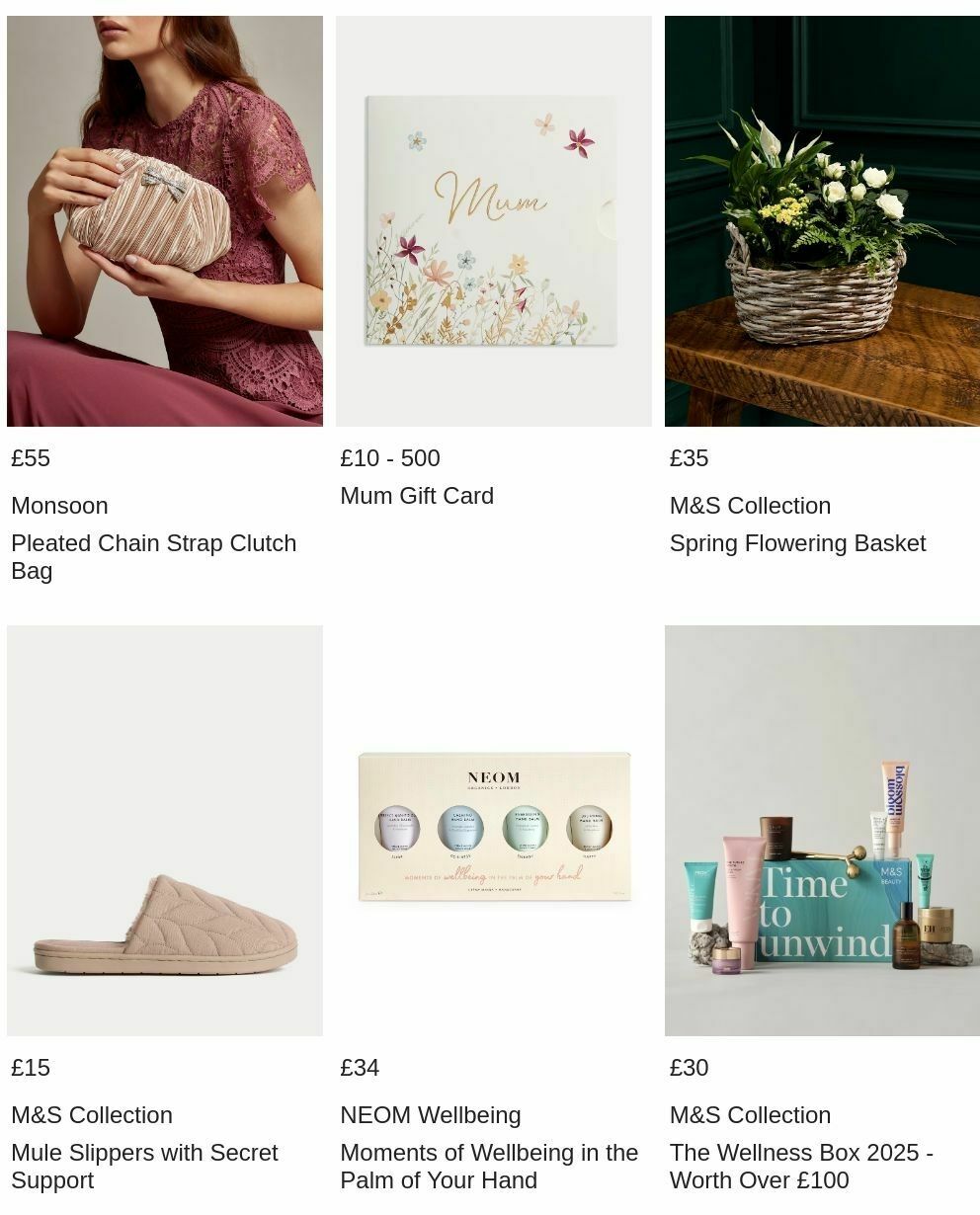 M&S Marks and Spencer Mother's Day Offers from 17 March