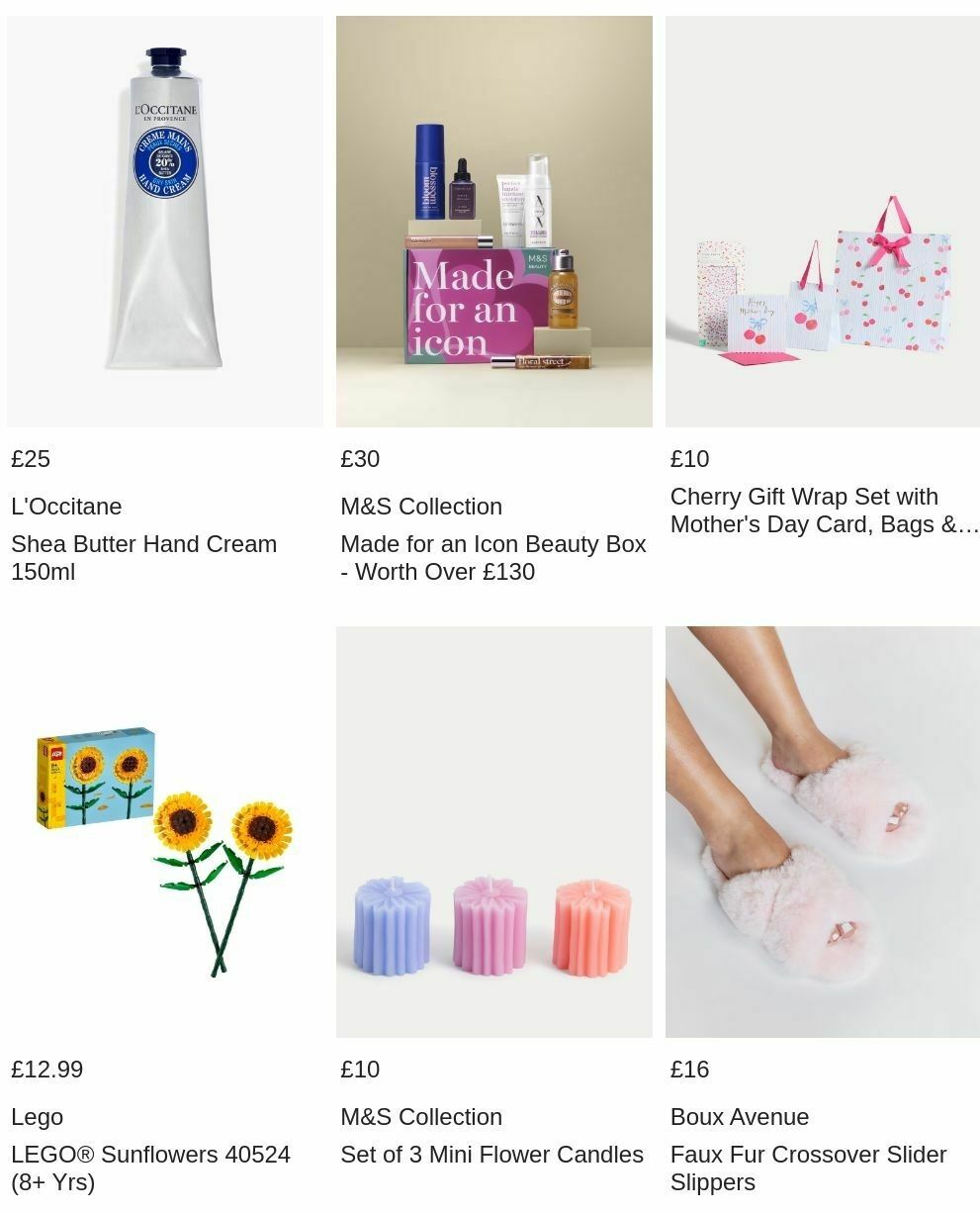 M&S Marks and Spencer Mother's Day Offers from 17 March