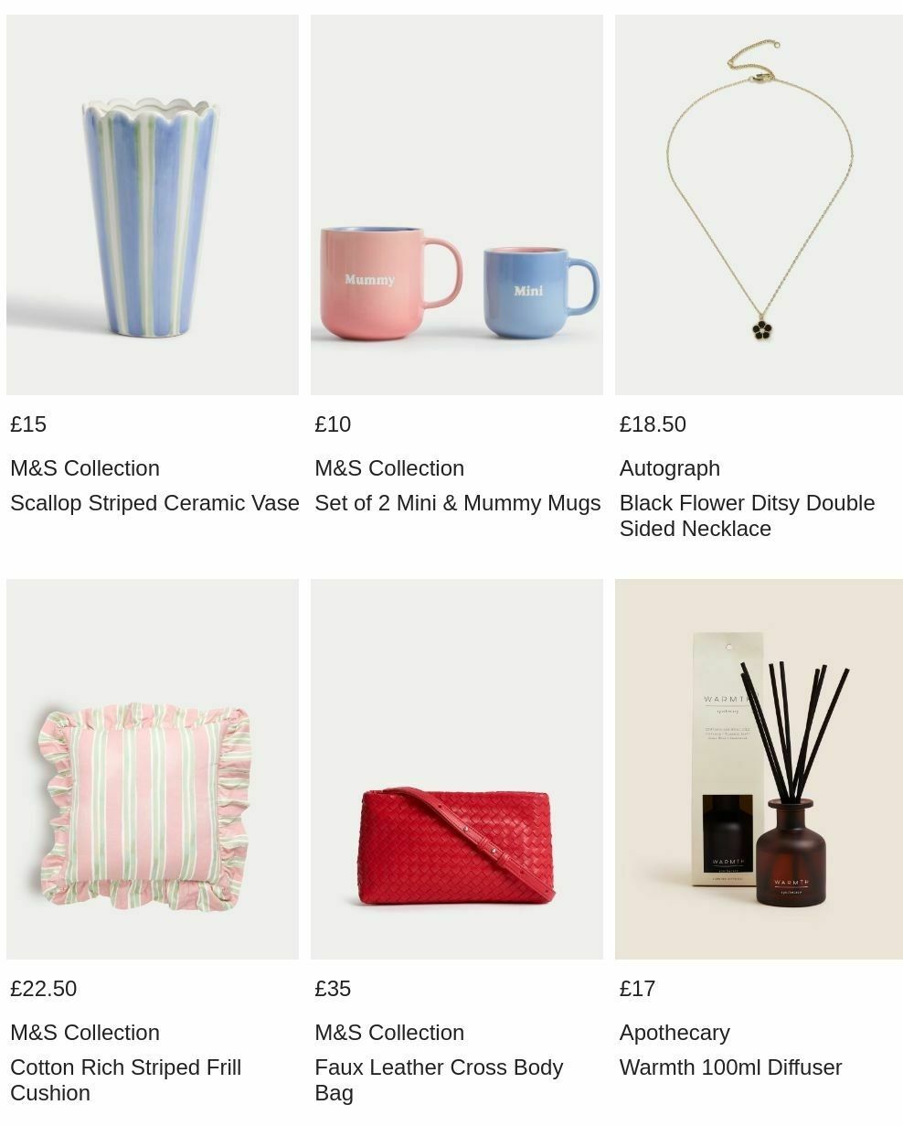 M&S Marks and Spencer Mother's Day Offers from 17 March