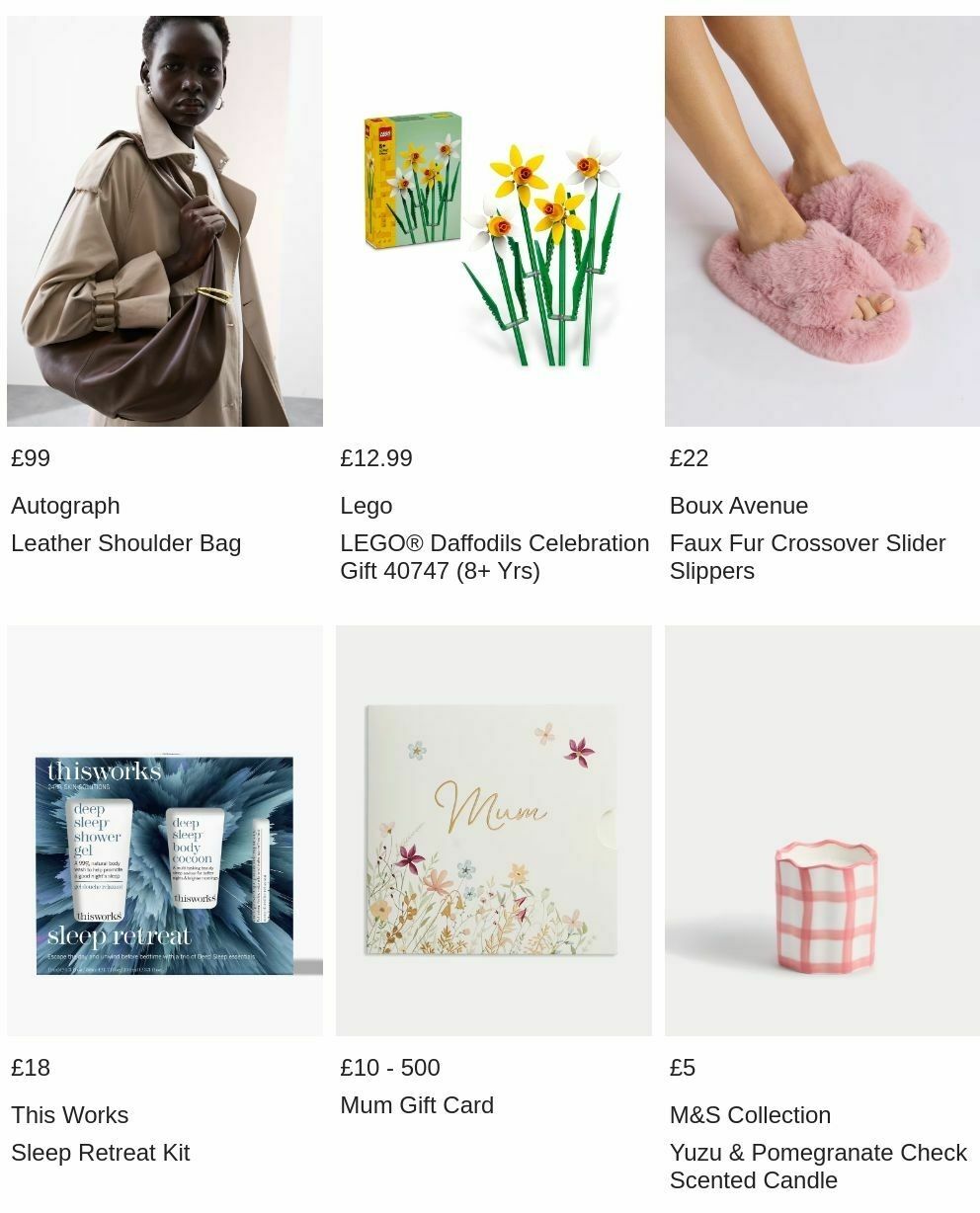 M&S Marks and Spencer Mother's Day Offers from 17 March