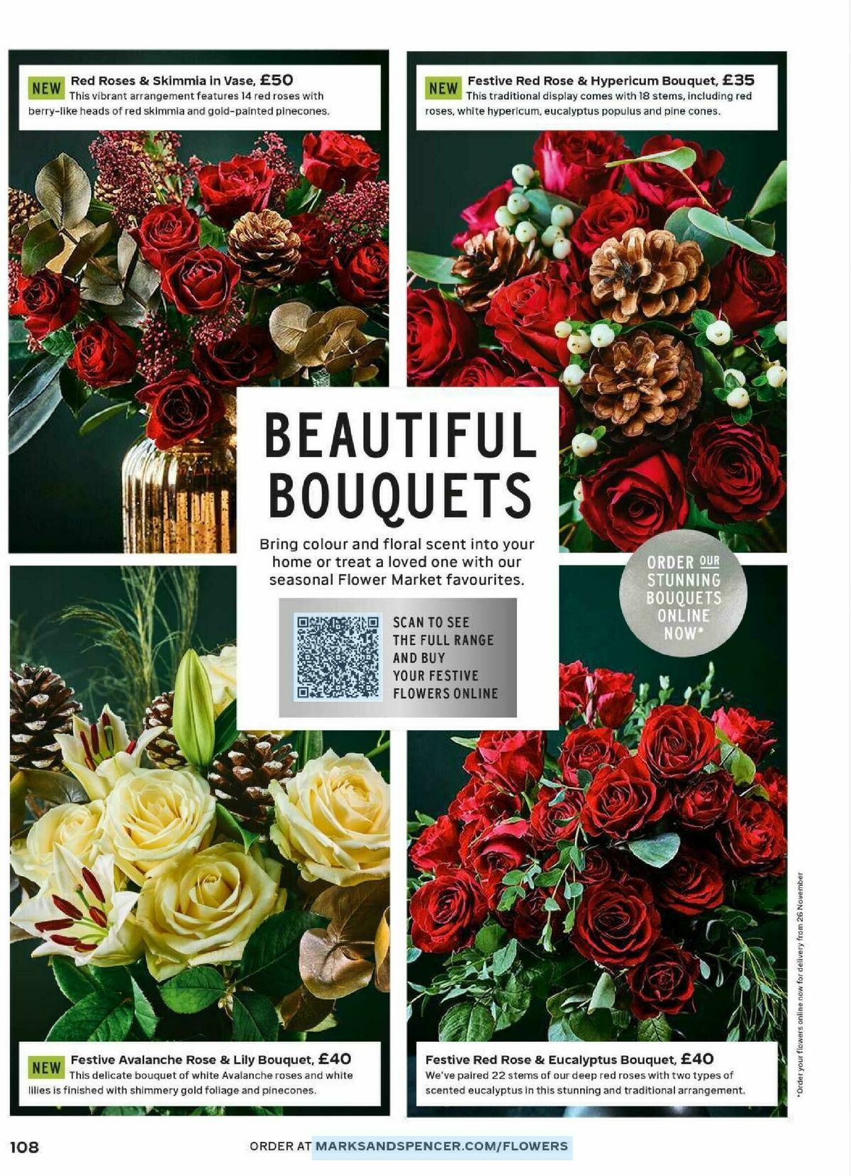 M&S Marks and Spencer Christmas Food to Order Offers from 3 November