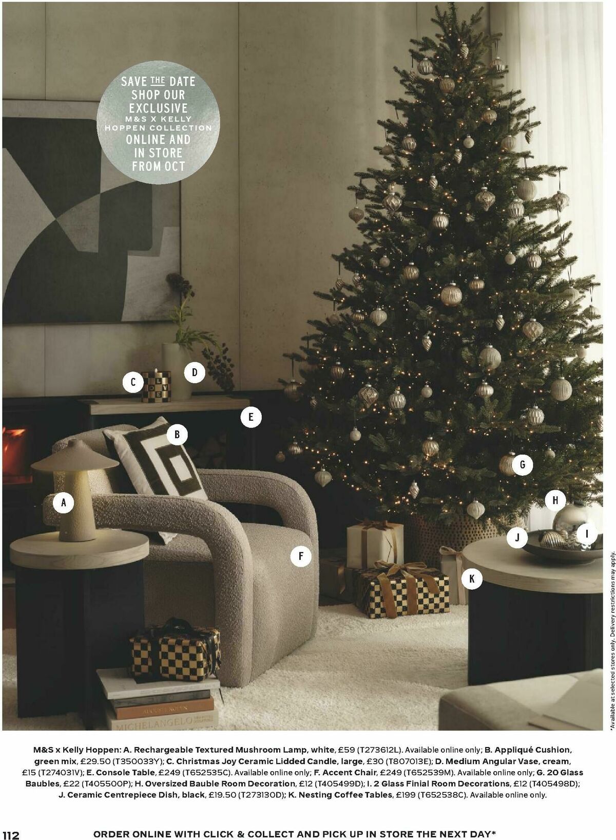 M&S Marks and Spencer Christmas Food to Order Offers from 3 November