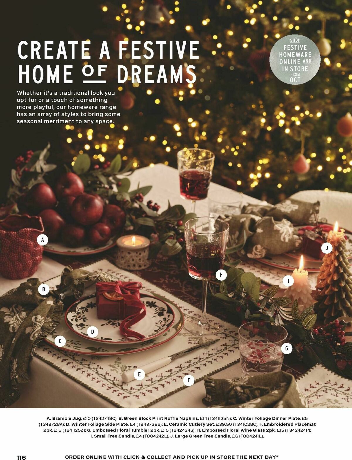 M&S Marks and Spencer Christmas Food to Order Offers from 3 November