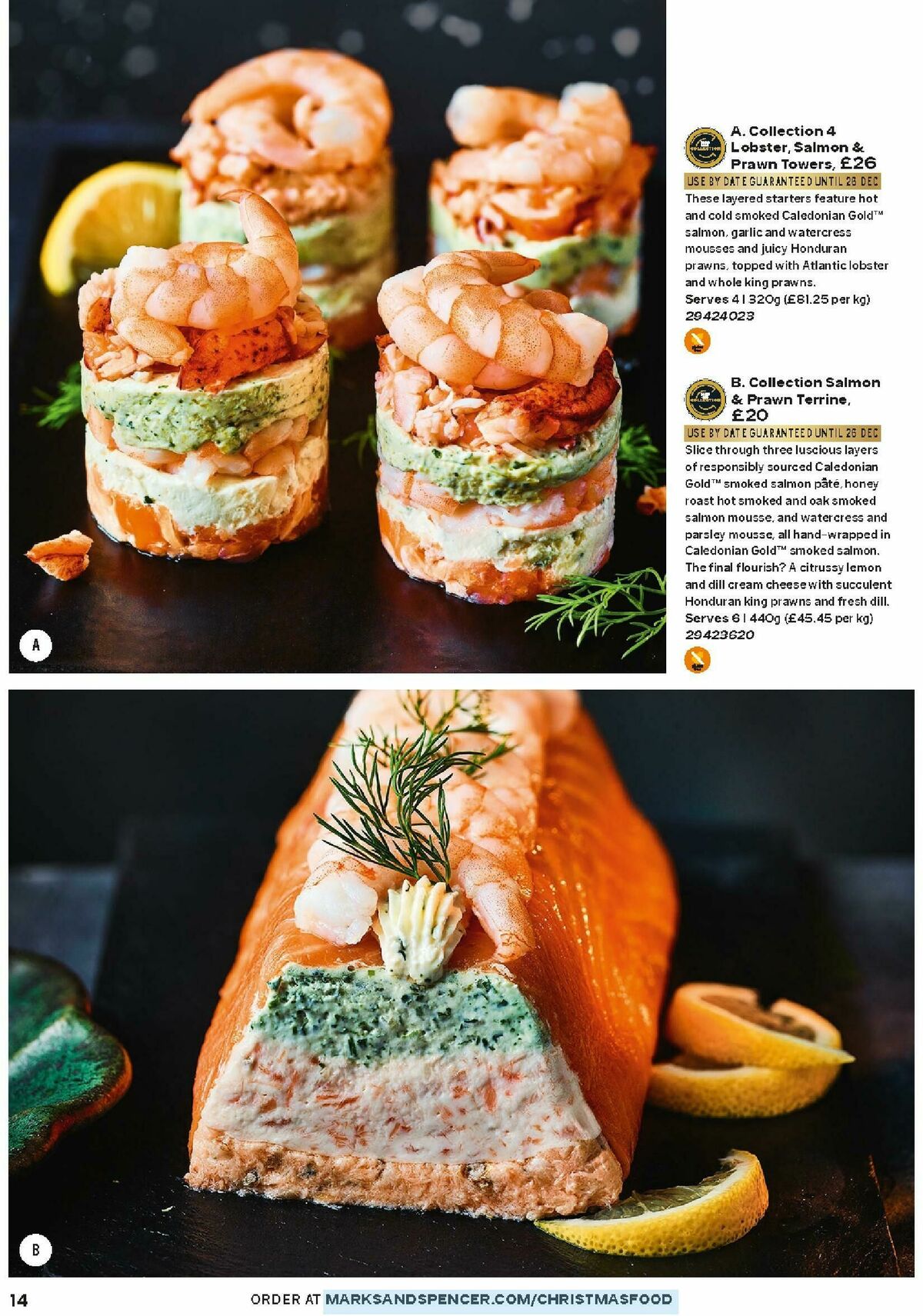 M&S Marks and Spencer Christmas Food to Order Offers from 3 November