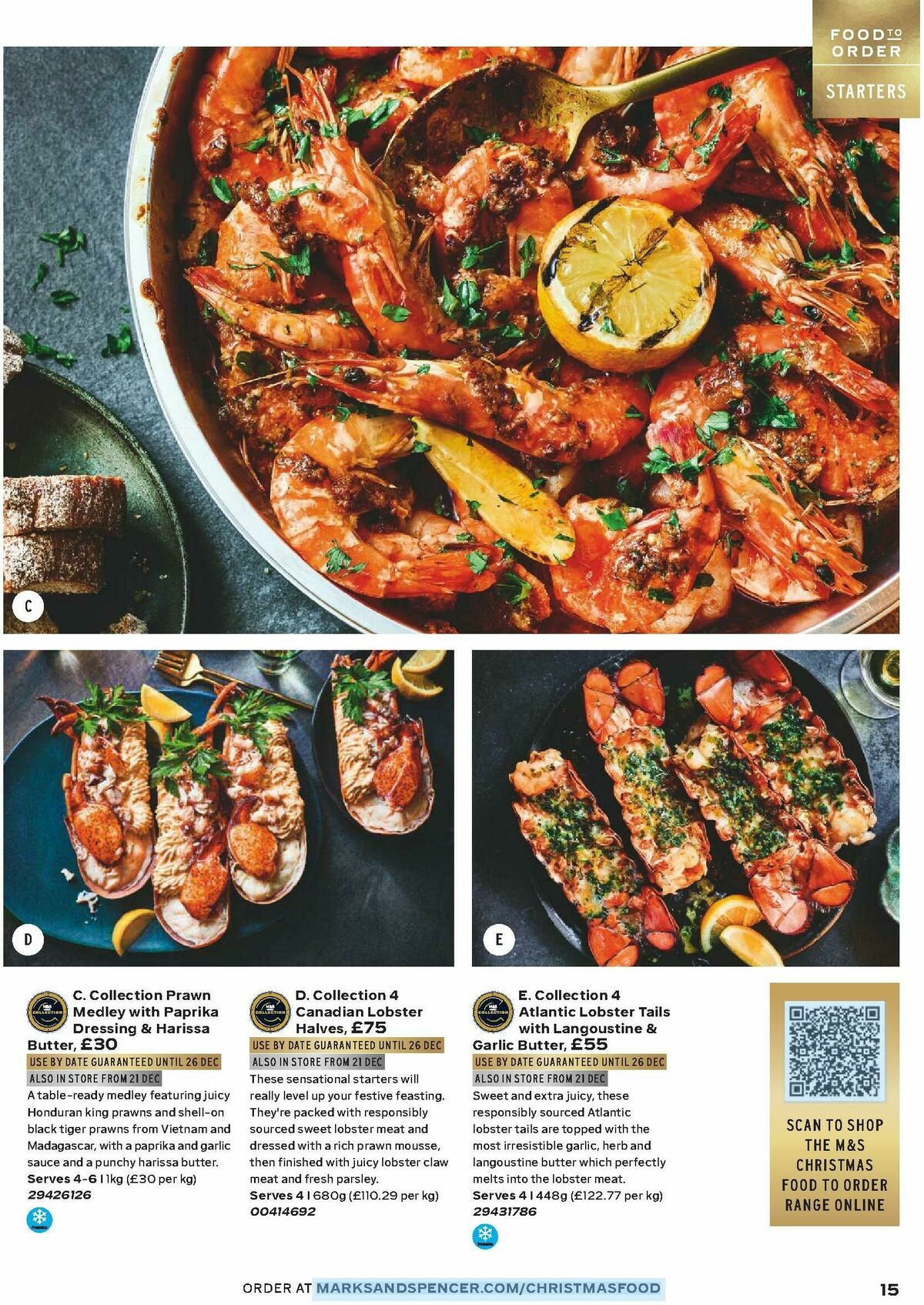 M&S Marks and Spencer Christmas Food to Order Offers from 3 November