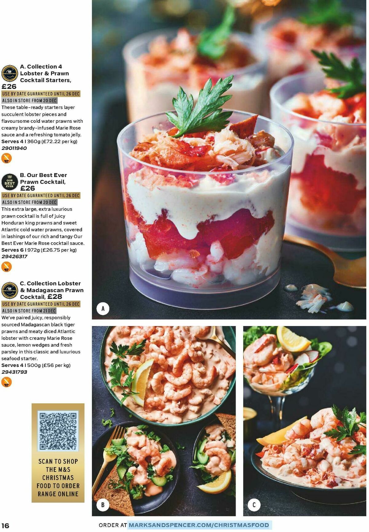 M&S Marks and Spencer Christmas Food to Order Offers from 3 November