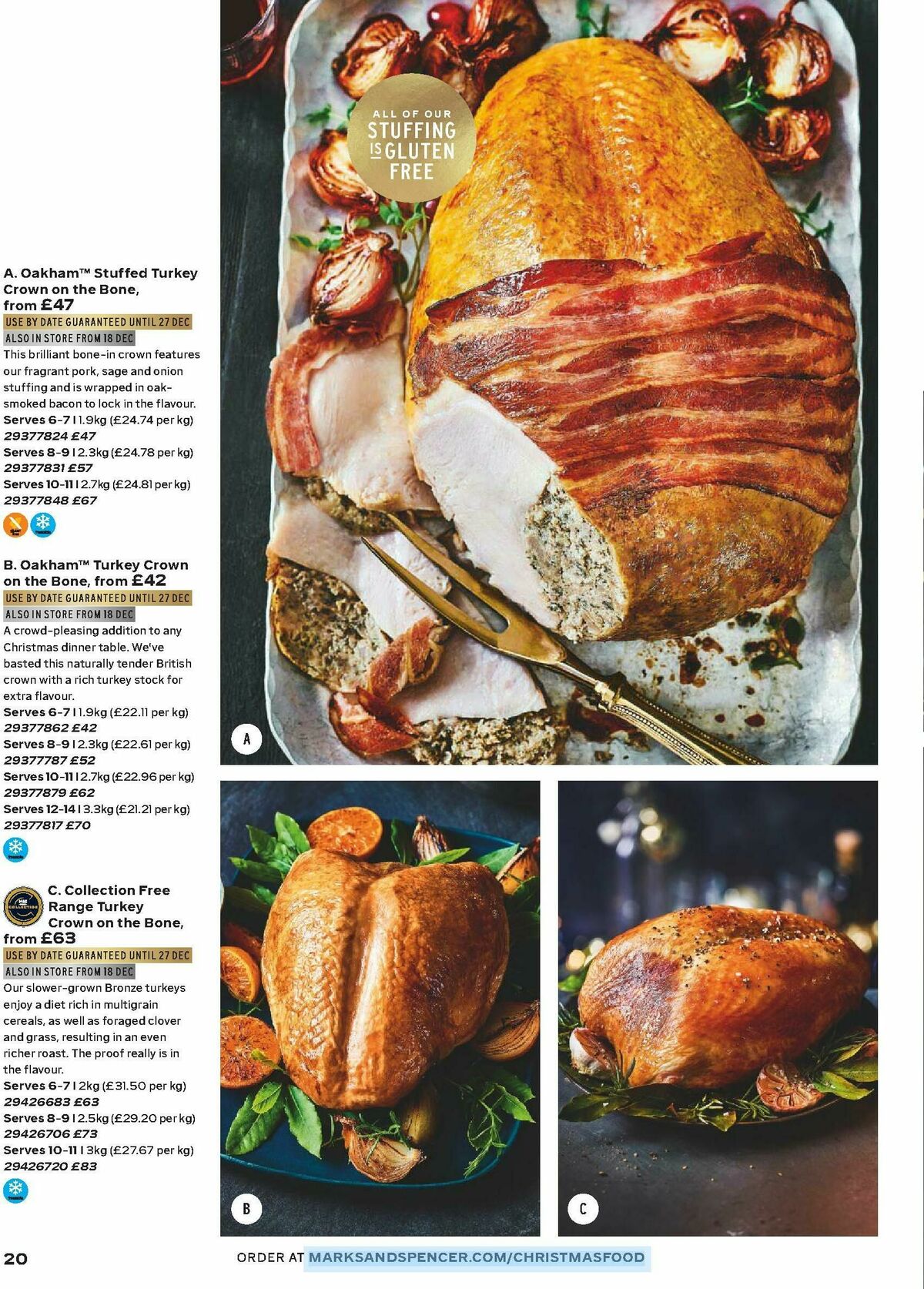 M&S Marks and Spencer Christmas Food to Order Offers from 3 November