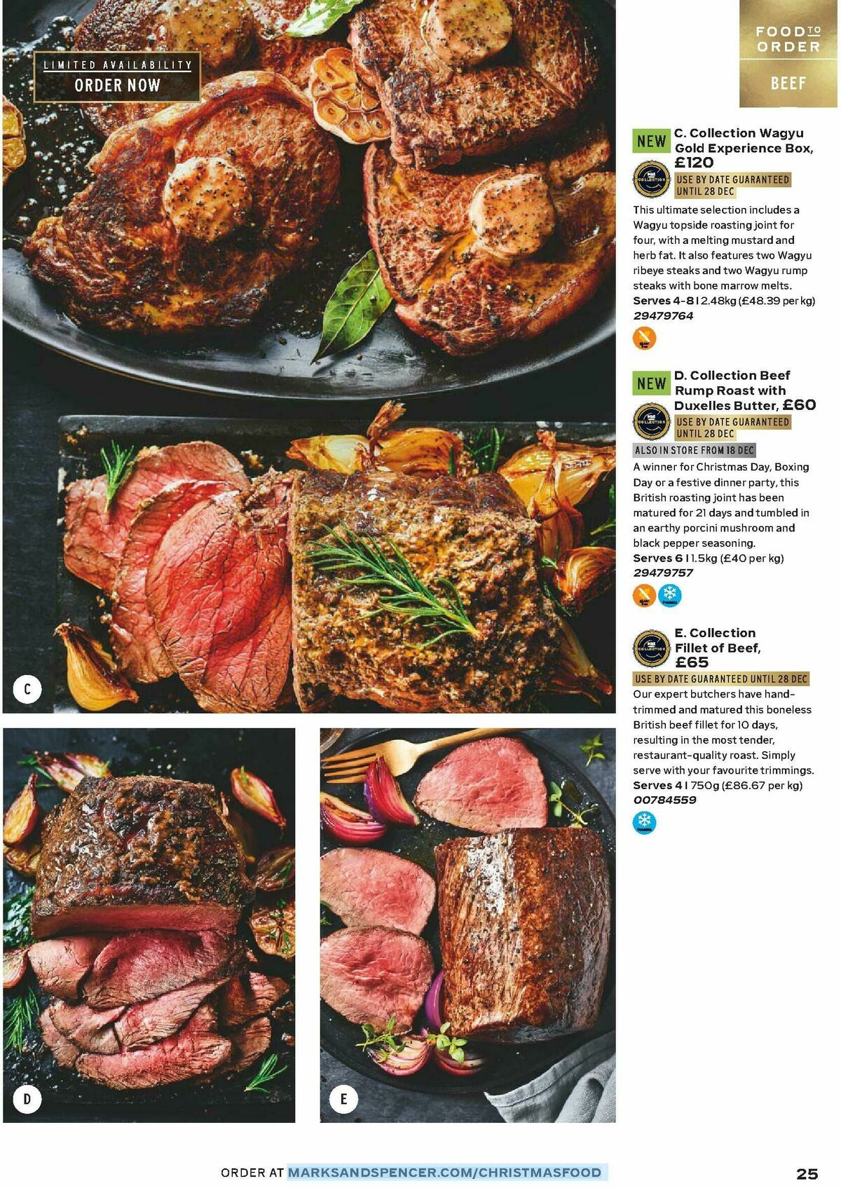 M&S Marks and Spencer Christmas Food to Order Offers from 3 November