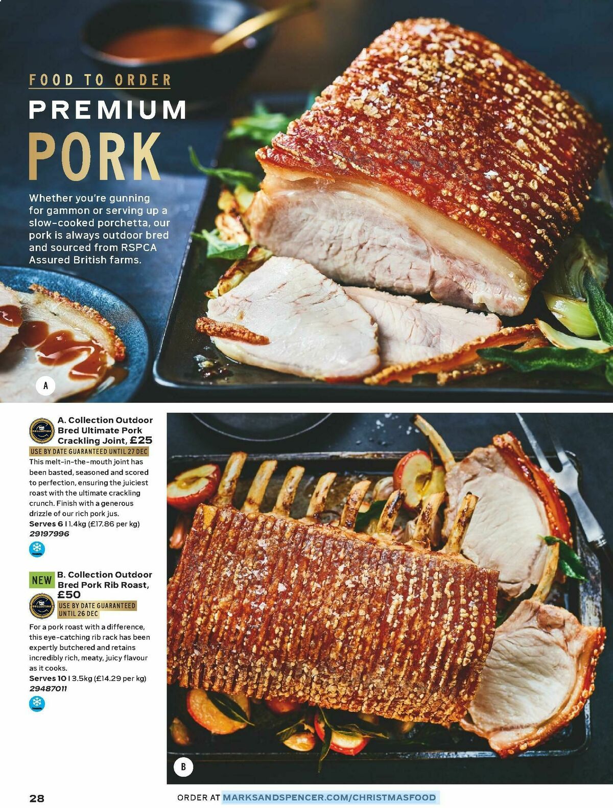 M&S Marks and Spencer Christmas Food to Order Offers from 3 November