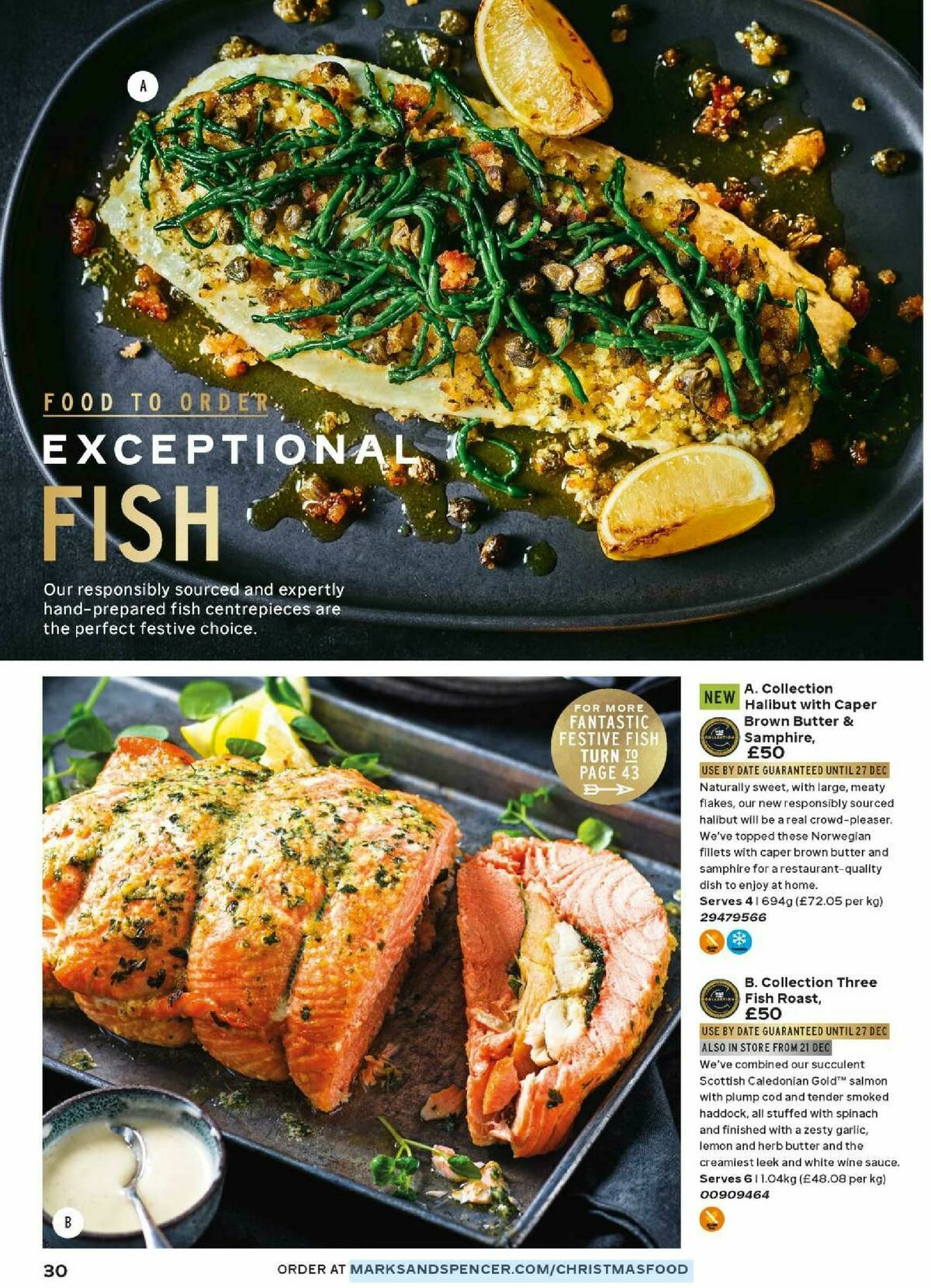 M&S Marks and Spencer Christmas Food to Order Offers from 3 November