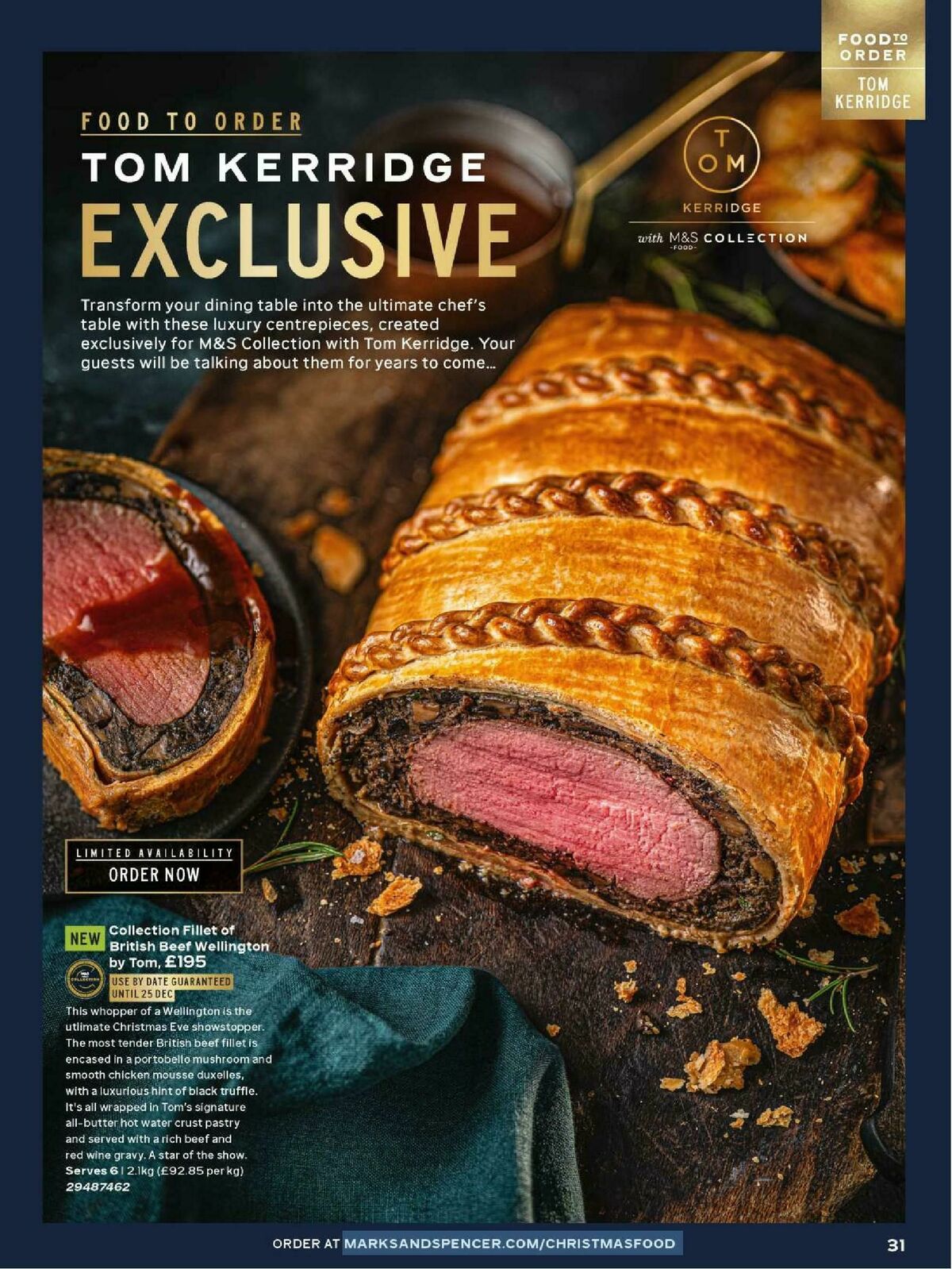 M&S Marks and Spencer Christmas Food to Order Offers from 3 November