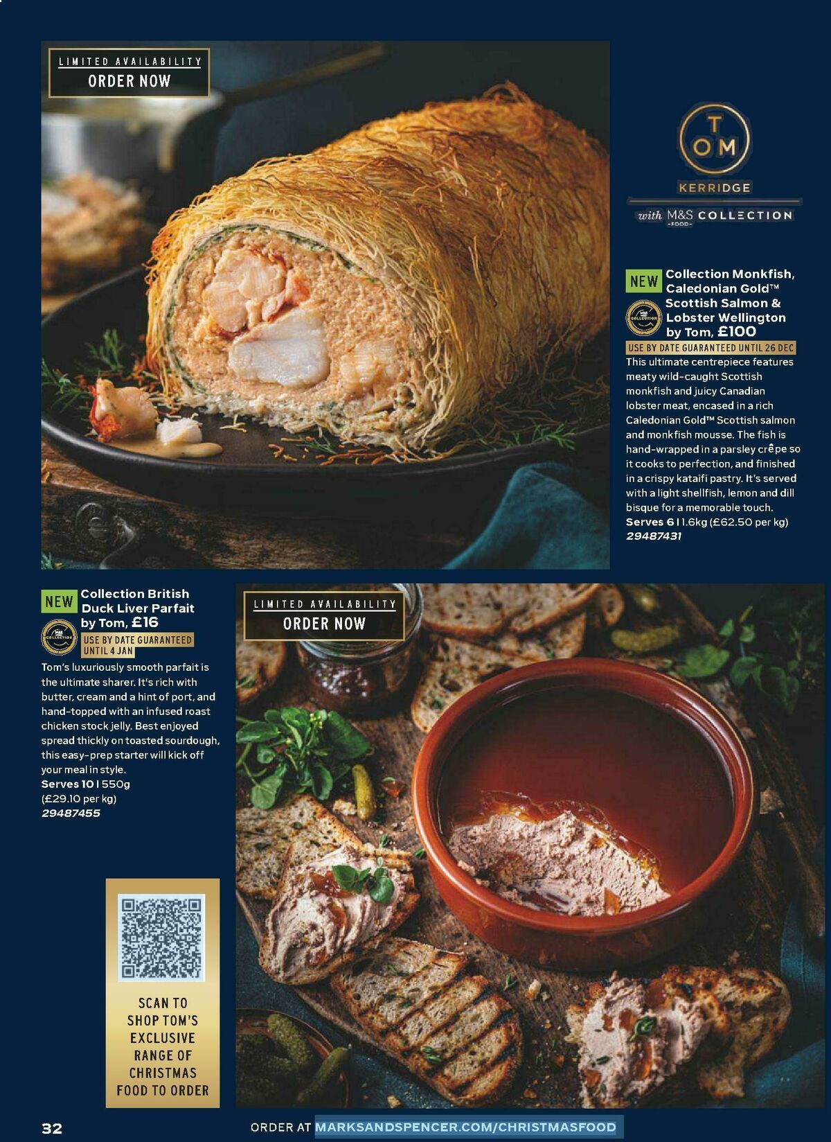 M&S Marks and Spencer Christmas Food to Order Offers from 3 November