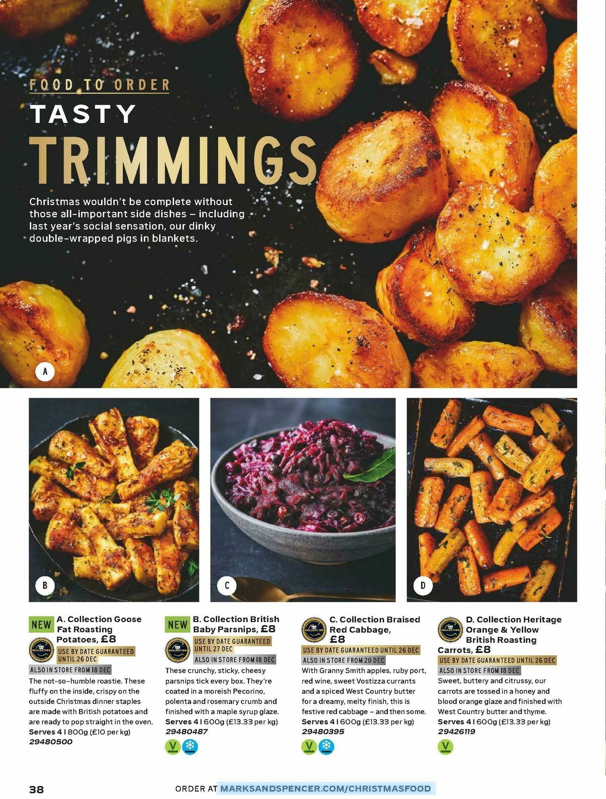 M&S Marks and Spencer Christmas Food to Order Offers from 3 November