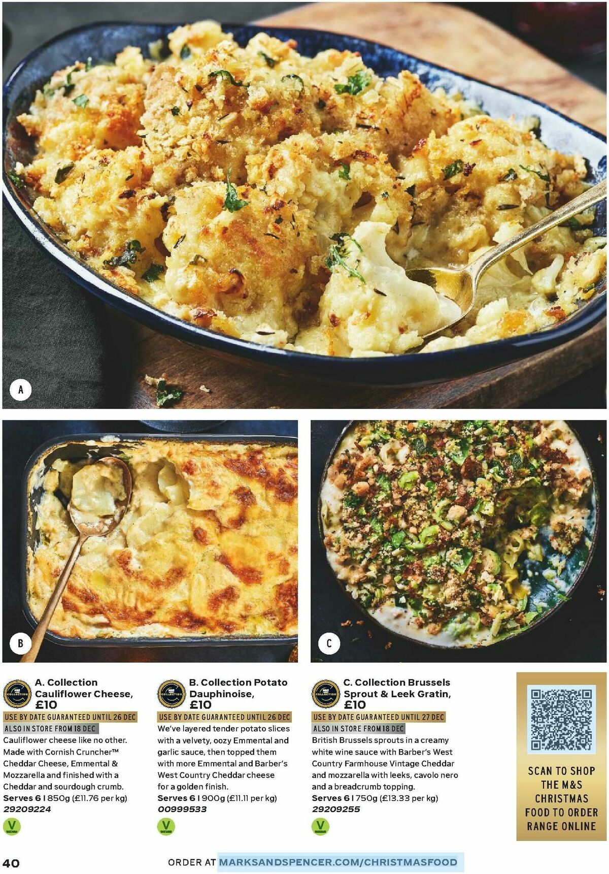 M&S Marks and Spencer Christmas Food to Order Offers from 3 November