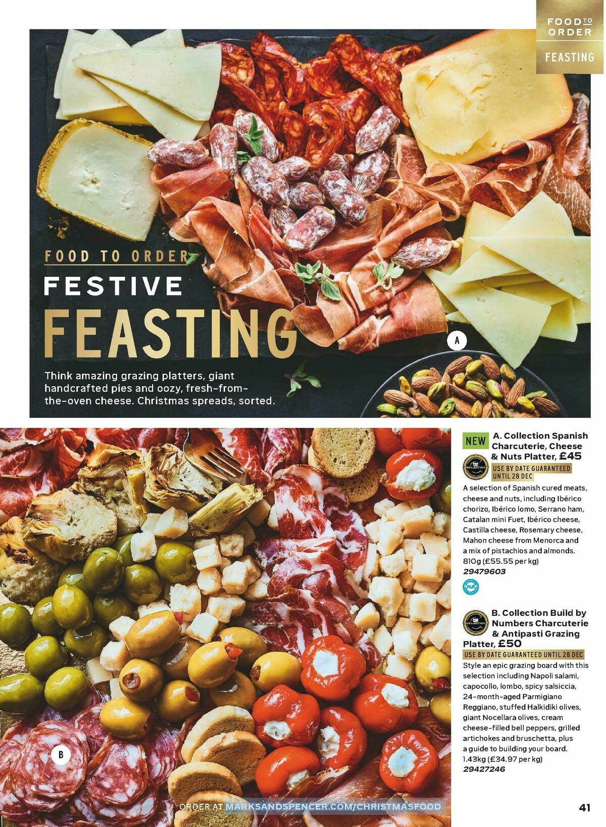 M&S Marks and Spencer Christmas Food to Order Offers from 3 November