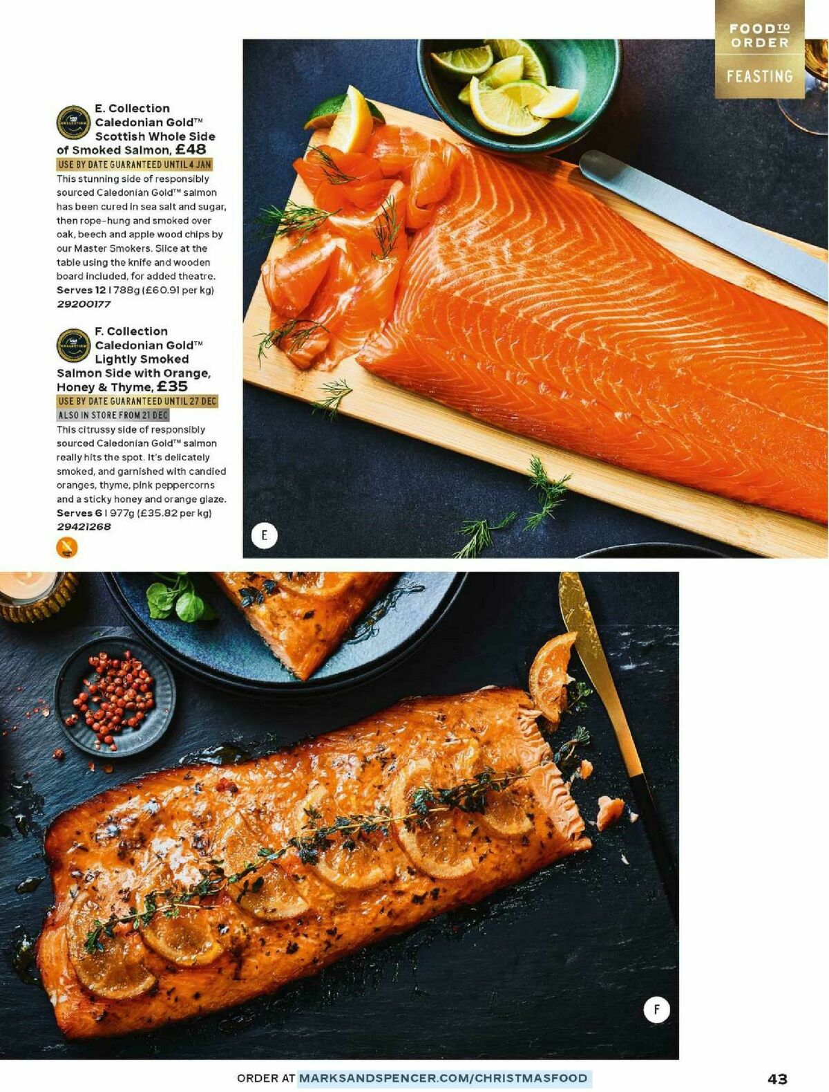 M&S Marks and Spencer Christmas Food to Order Offers from 3 November