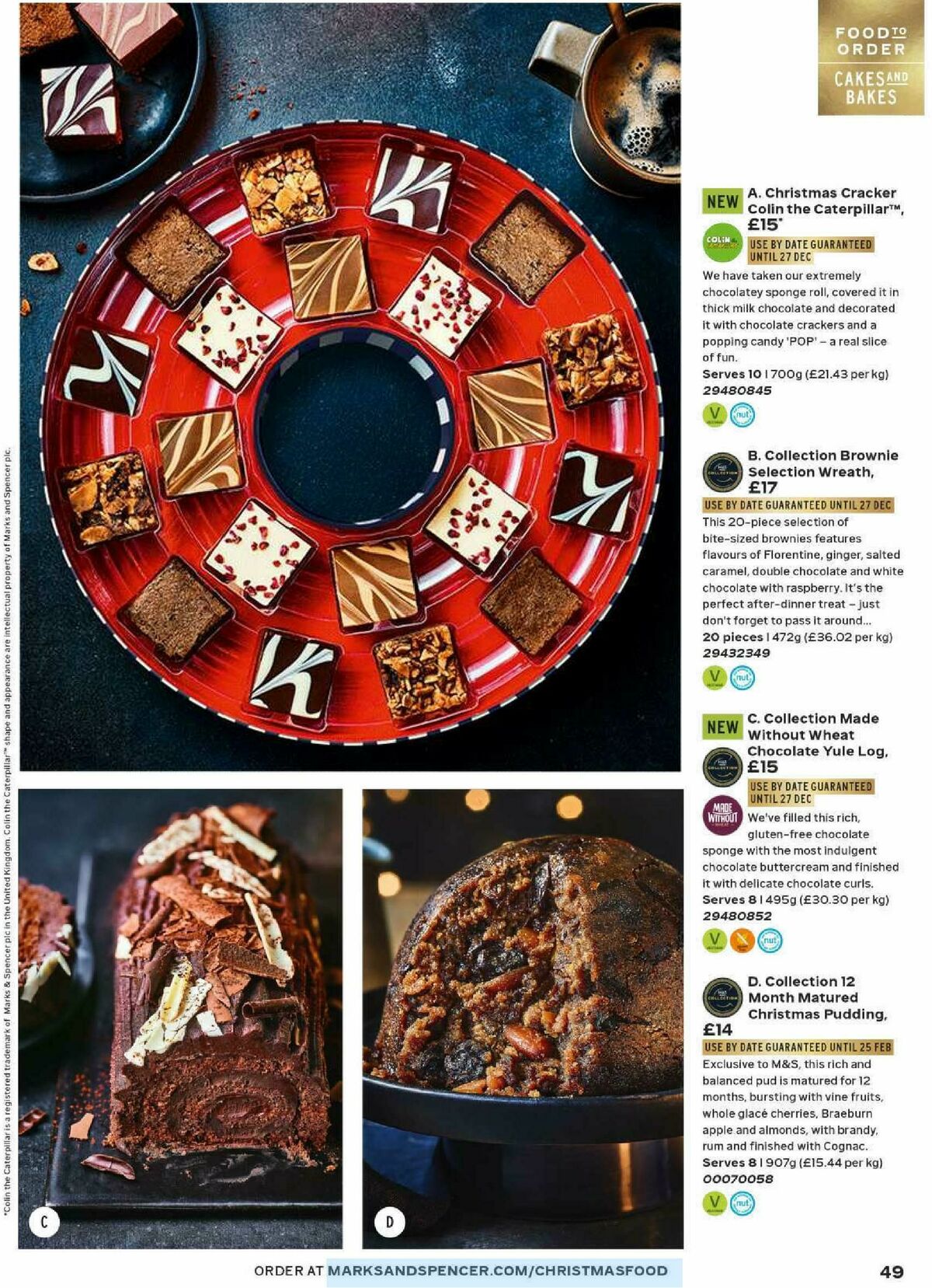 M&S Marks and Spencer Christmas Food to Order Offers from 3 November