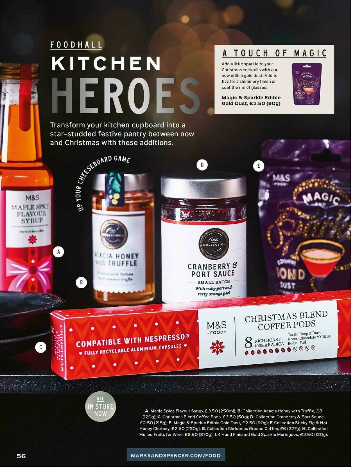 M&S Marks and Spencer Christmas Food to Order Offers from 3 November