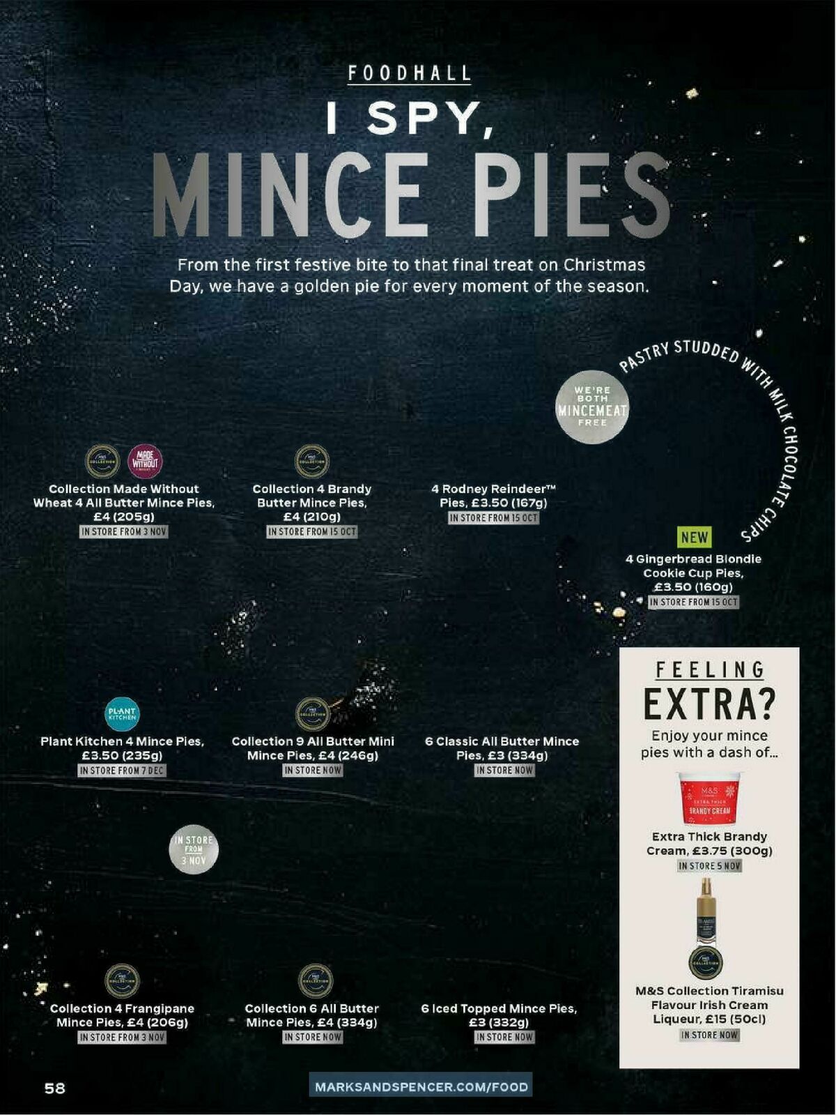 M&S Marks and Spencer Christmas Food to Order Offers from 3 November