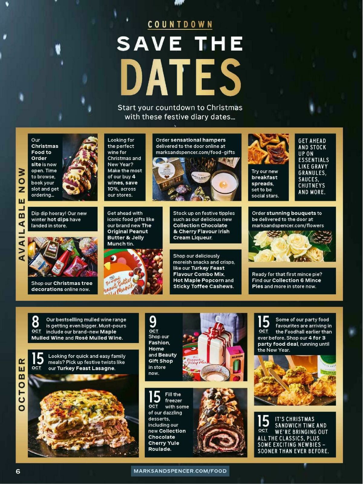 M&S Marks and Spencer Christmas Food to Order Offers from 3 November