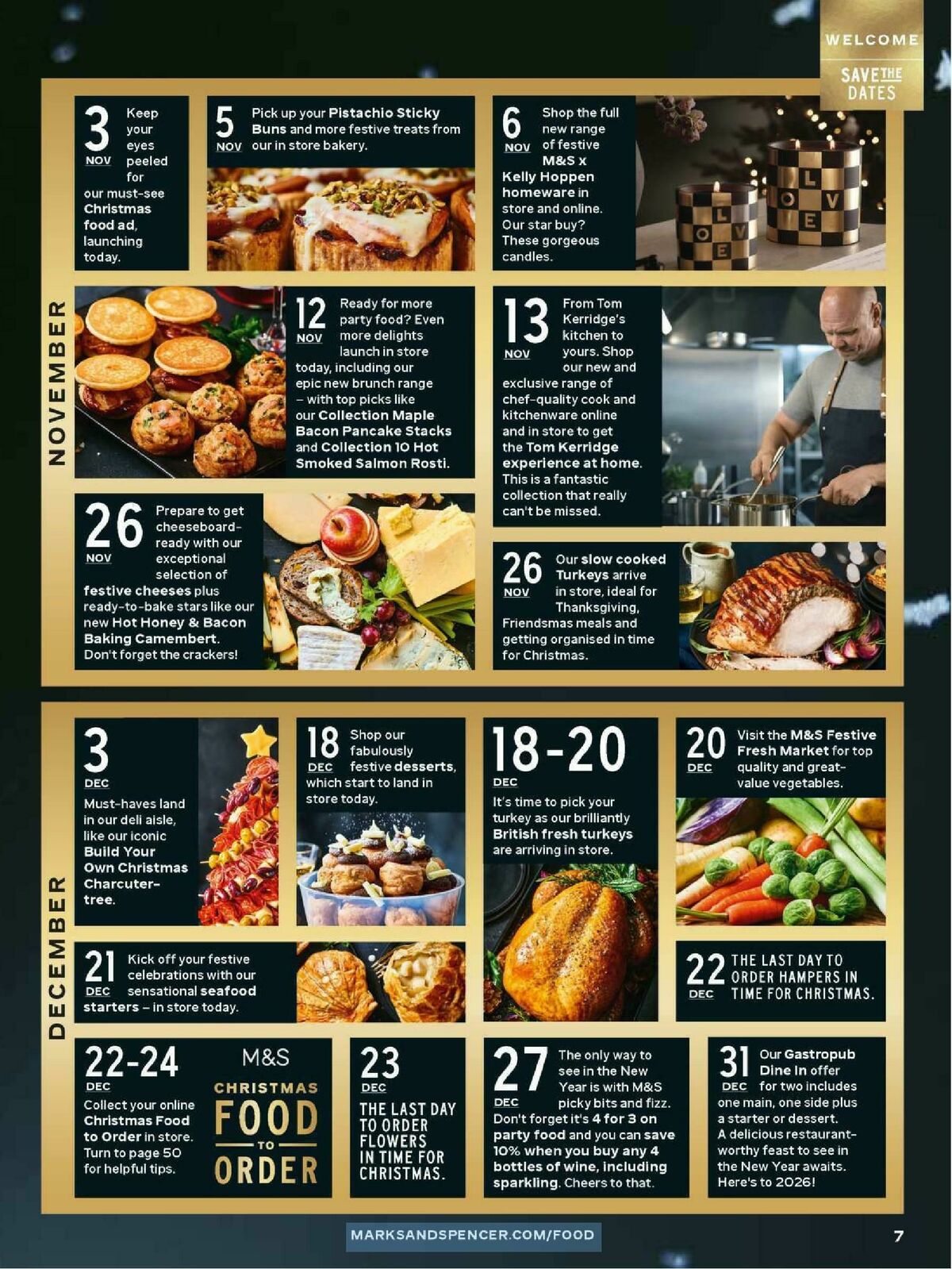 M&S Marks and Spencer Christmas Food to Order Offers from 3 November