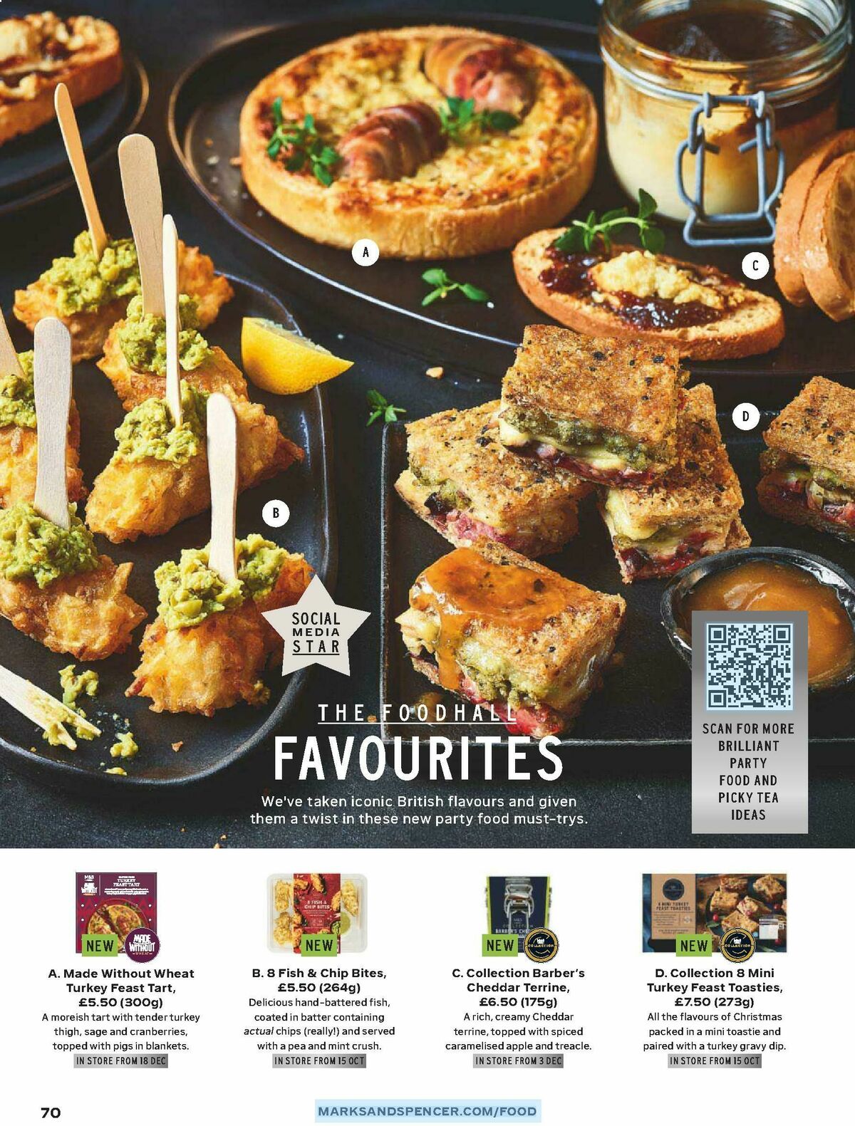 M&S Marks and Spencer Christmas Food to Order Offers from 3 November