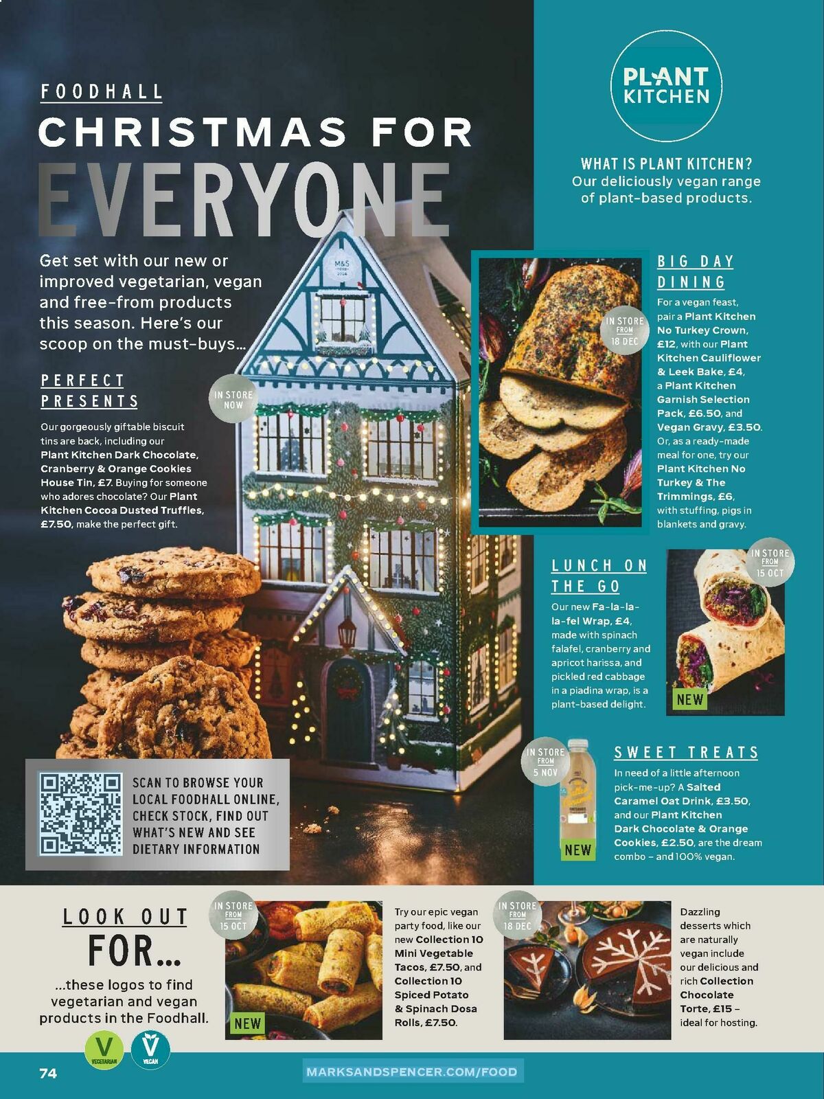 M&S Marks and Spencer Christmas Food to Order Offers from 3 November