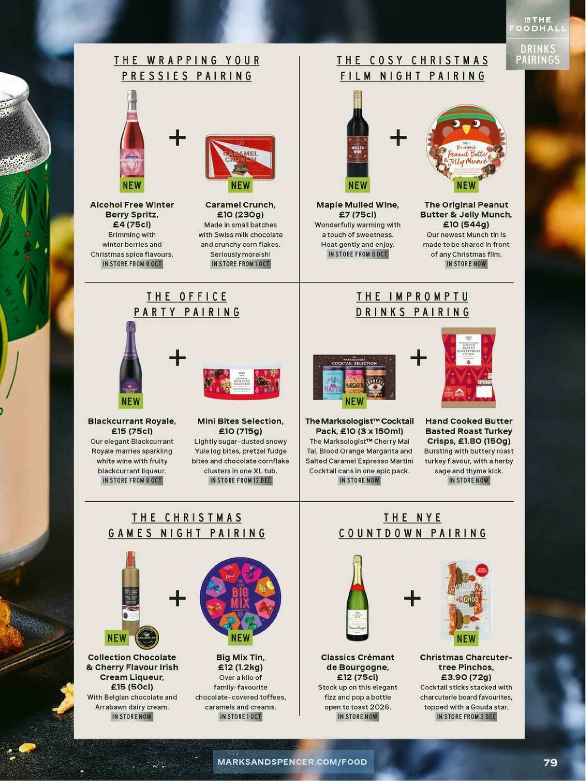 M&S Marks and Spencer Christmas Food to Order Offers from 3 November