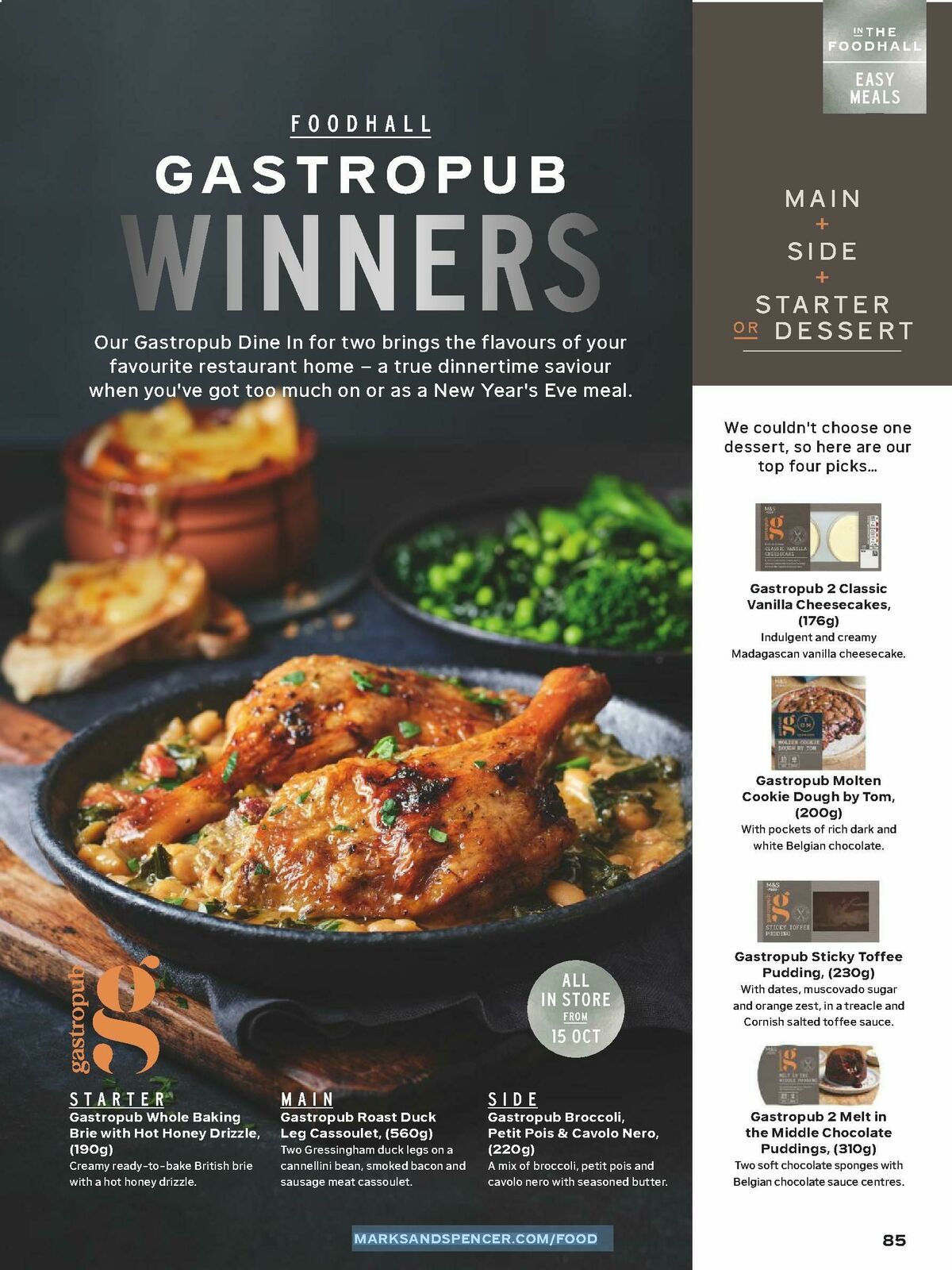 M&S Marks and Spencer Christmas Food to Order Offers from 3 November