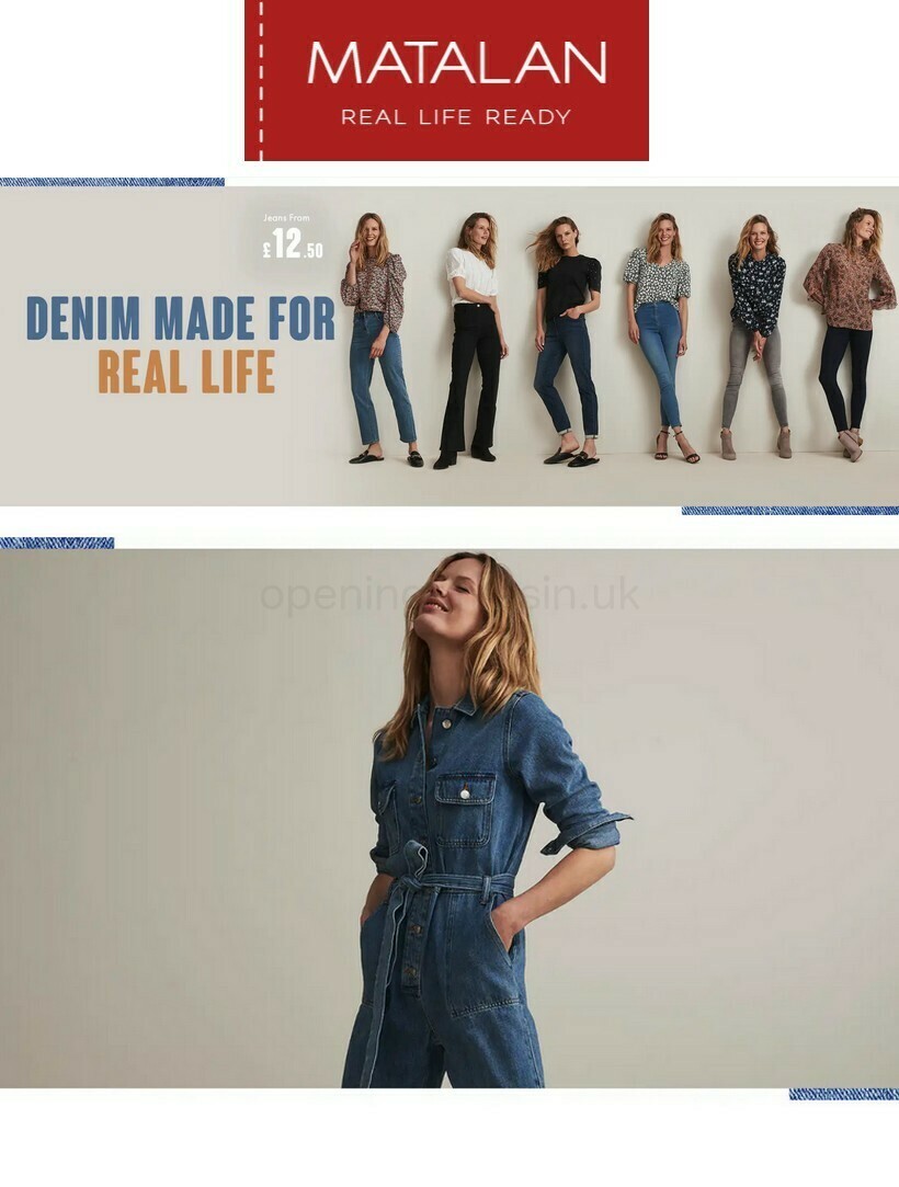 Matalan Denim Made for Real Life Offers from 20 January