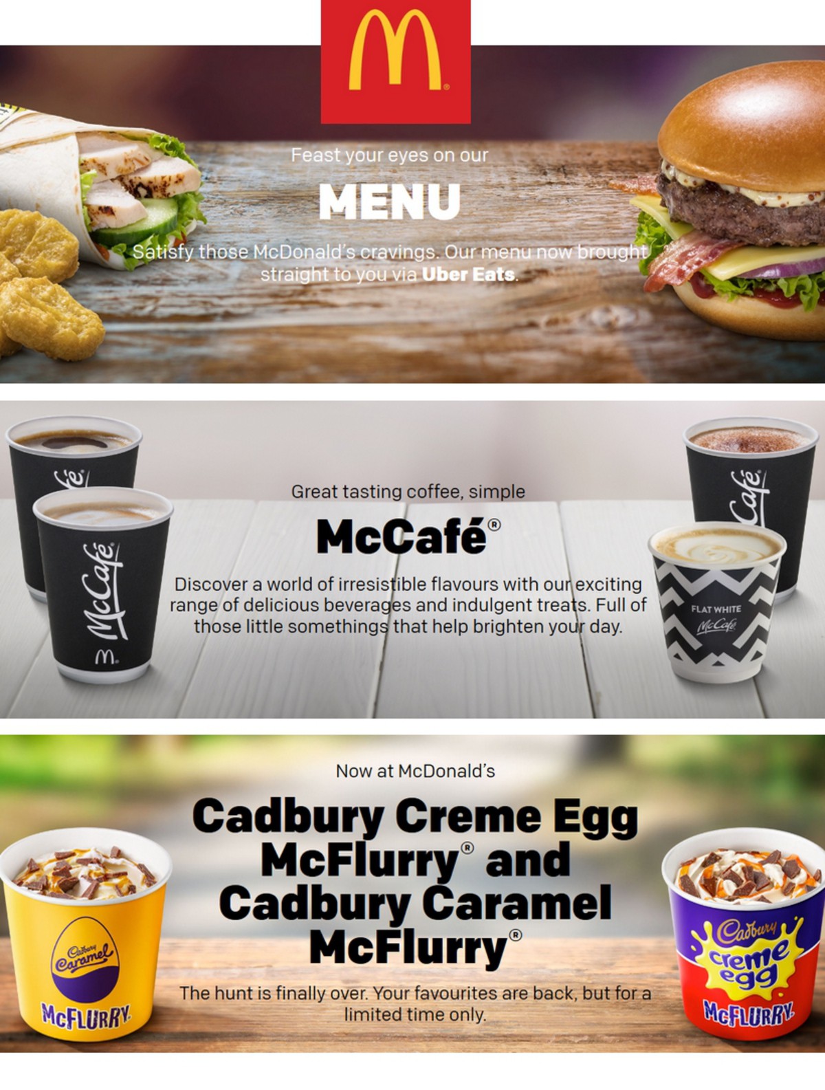 McDonald's Offers from 1 April