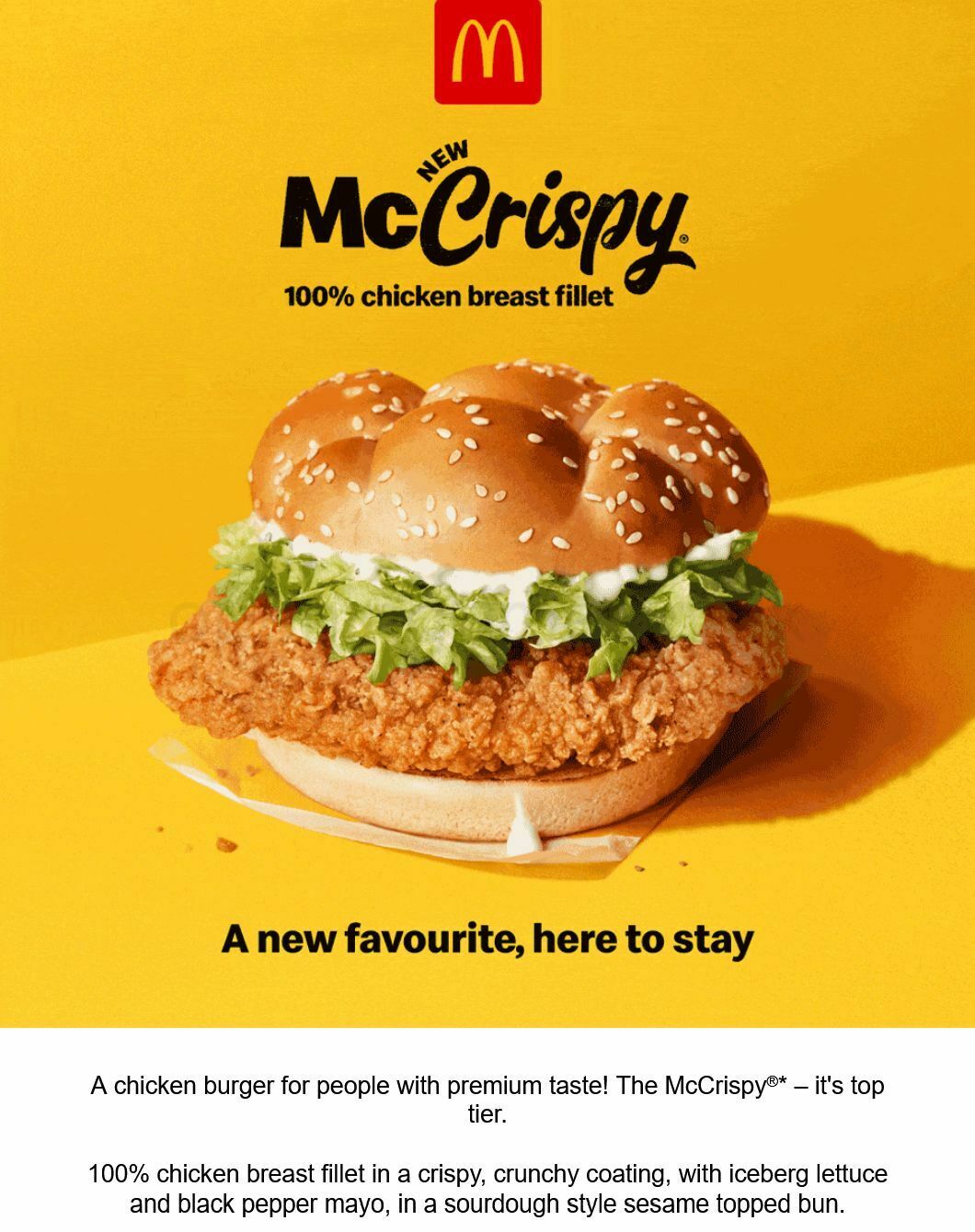 McDonald's Offers from 30 October
