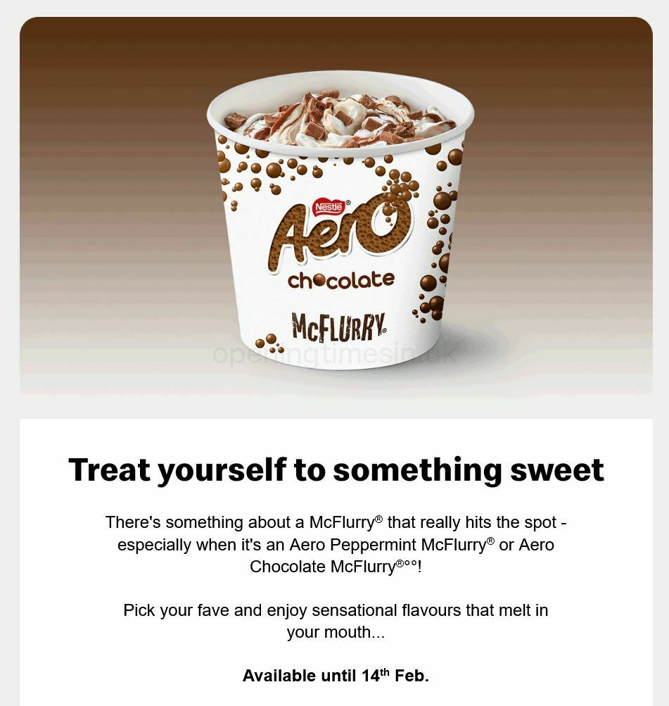 McDonald's Offers from 4 January