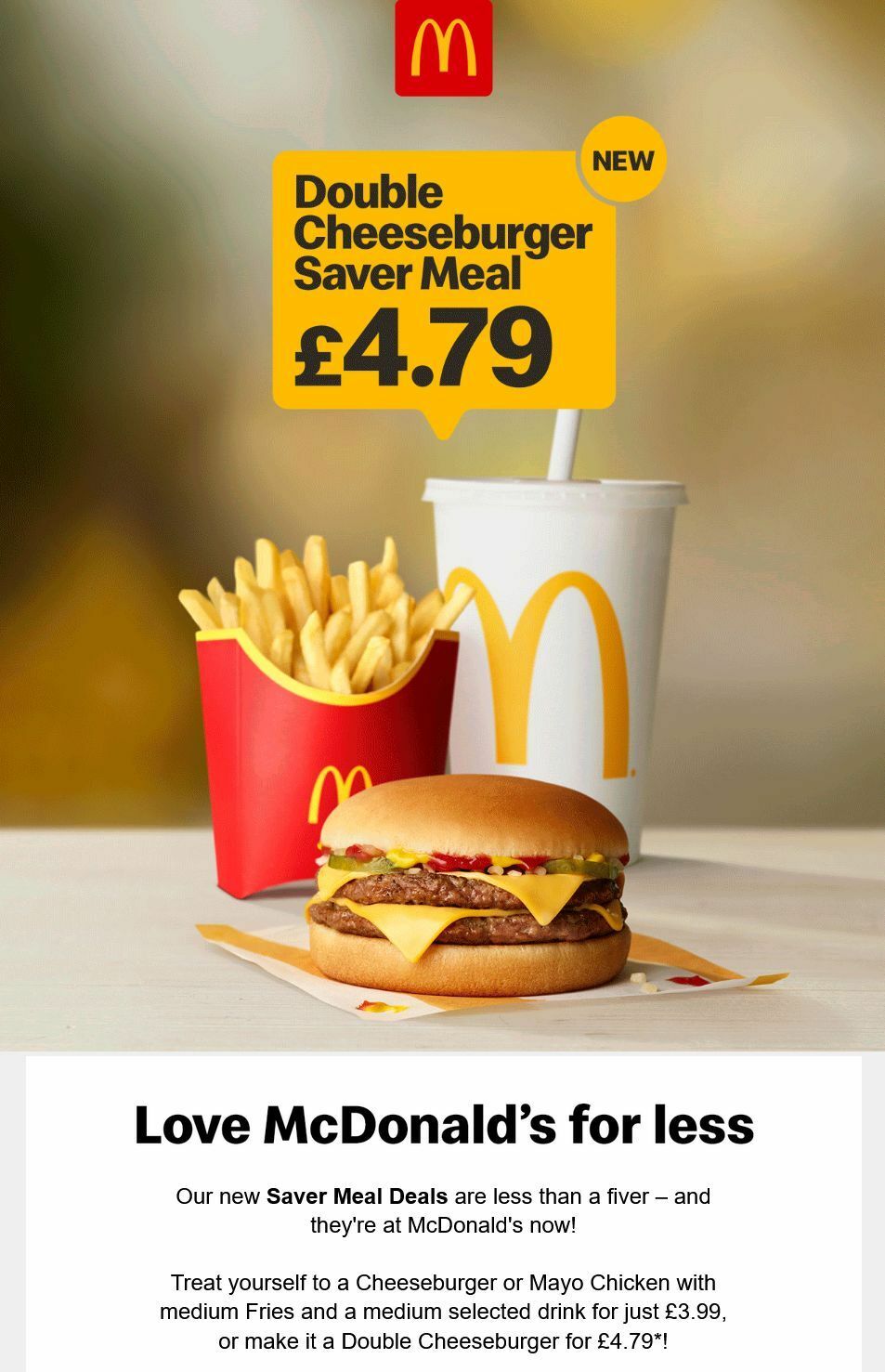 McDonald's Offers from 9 July