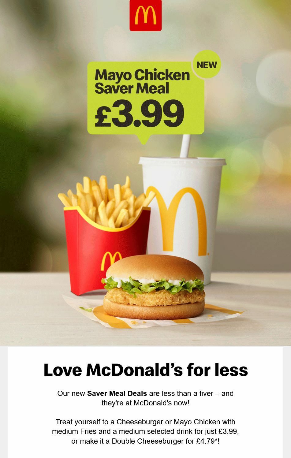 McDonald's Offers from 9 July