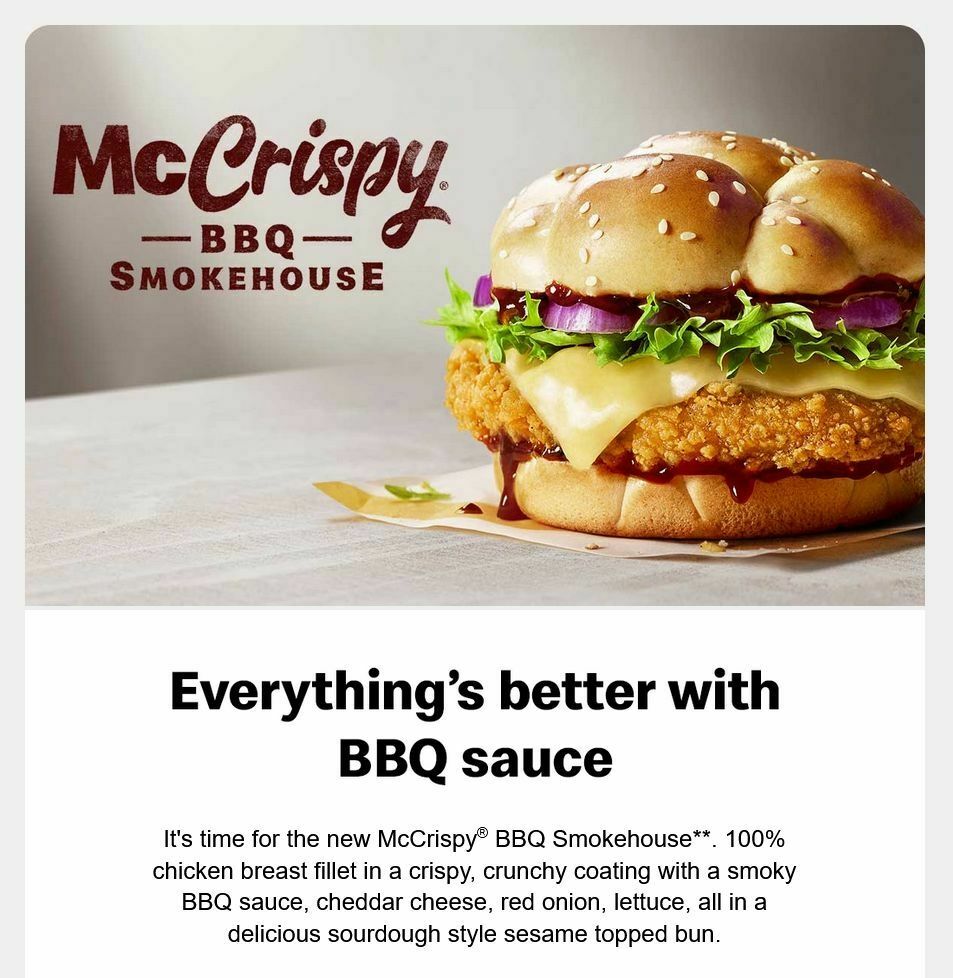 McDonald's Offers from 18 October