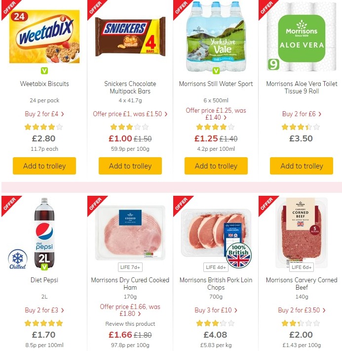 Morrisons Offers from 6 August