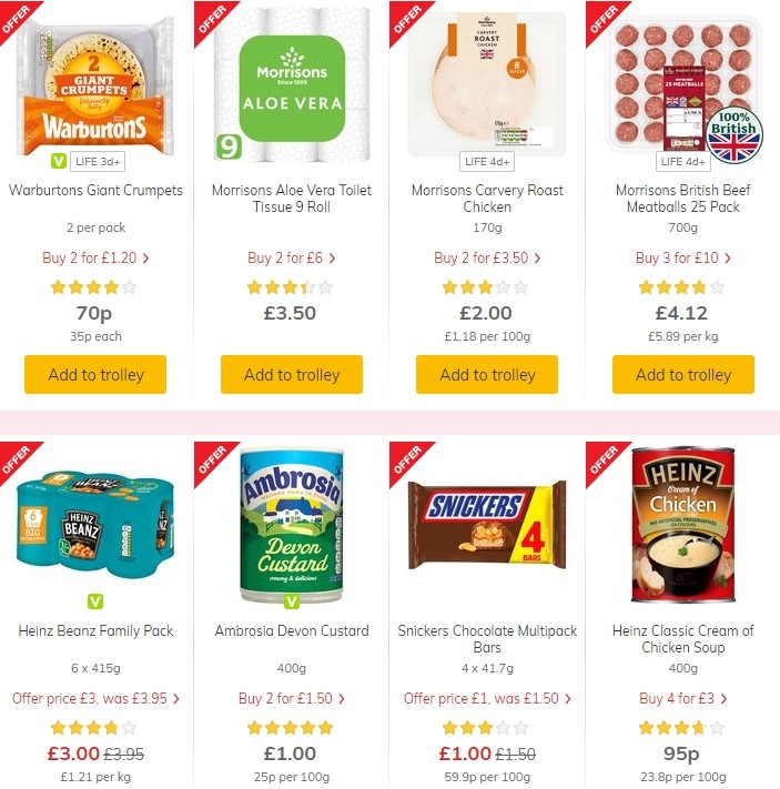 Morrisons Offers from 27 August