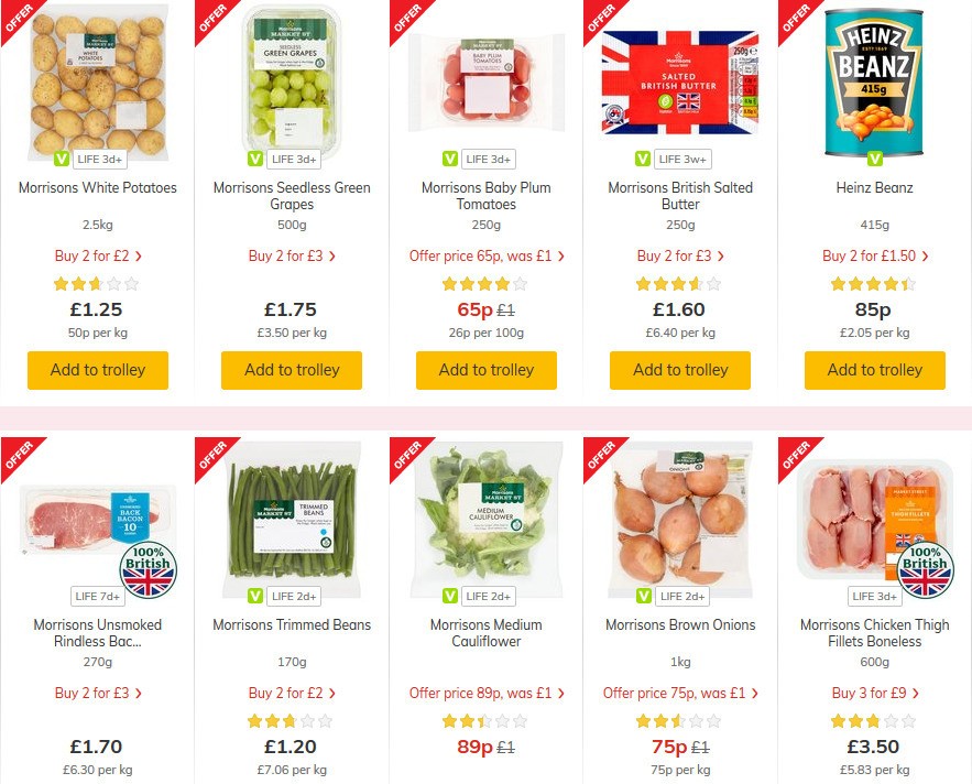 Morrisons Offers from 12 May