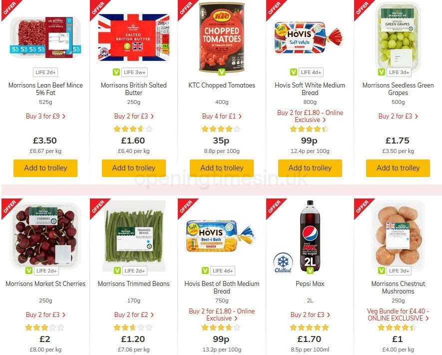 Morrisons Offers from 11 August