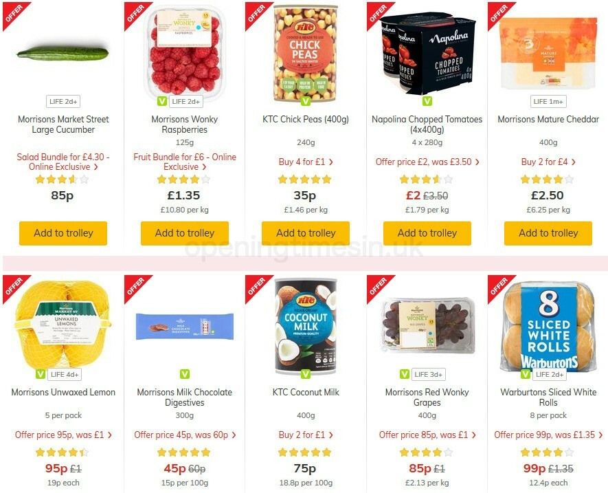 Morrisons Offers from 13 October
