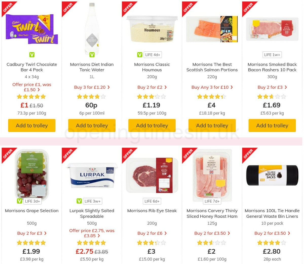 Morrisons Offers from 18 May